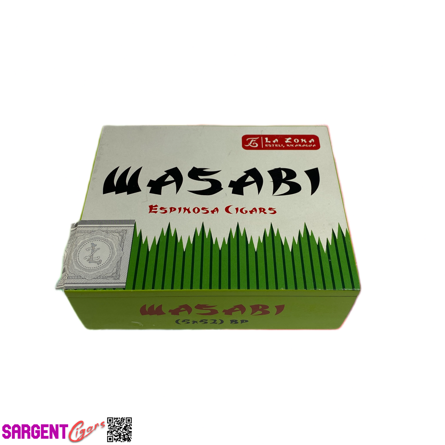 Espinosa Wasabi Empty Wooden Cigar Box 5.75x4.75x2