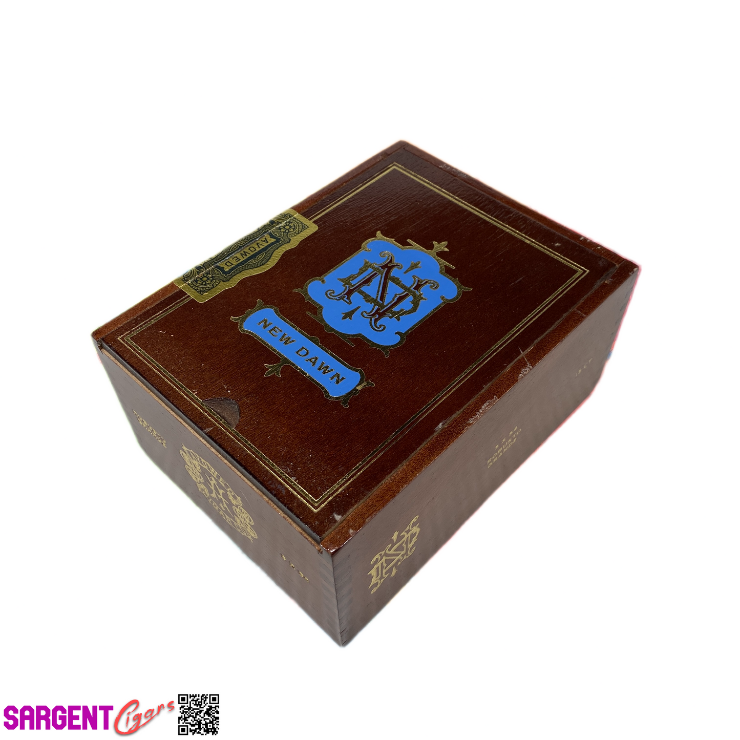 Avowed New Dawn Robusto Grande Empty Wooden Cigar Box 4.75x6.5x3