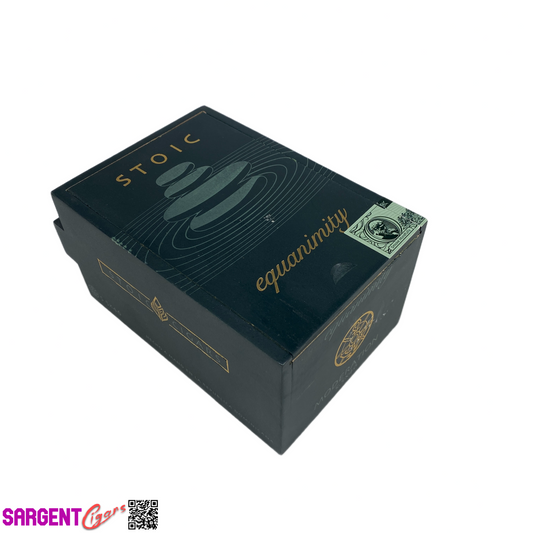 Stoic Equanimity Moderation Empty Wooden Cigar Box 4.25x6.5x3.25