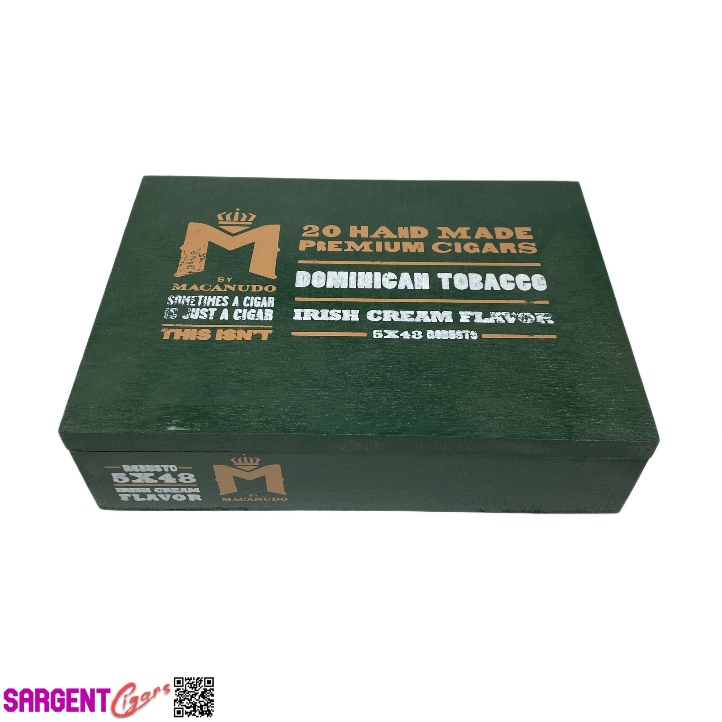 Macanudo Irish Cream Robusto Empty Wooden Cigar Box 8.5x6x2.25