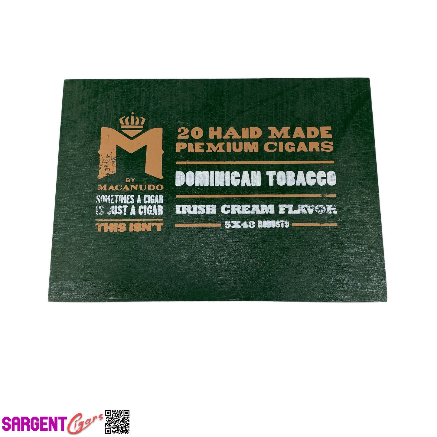 Macanudo Irish Cream Robusto Empty Wooden Cigar Box 8.5x6x2.25