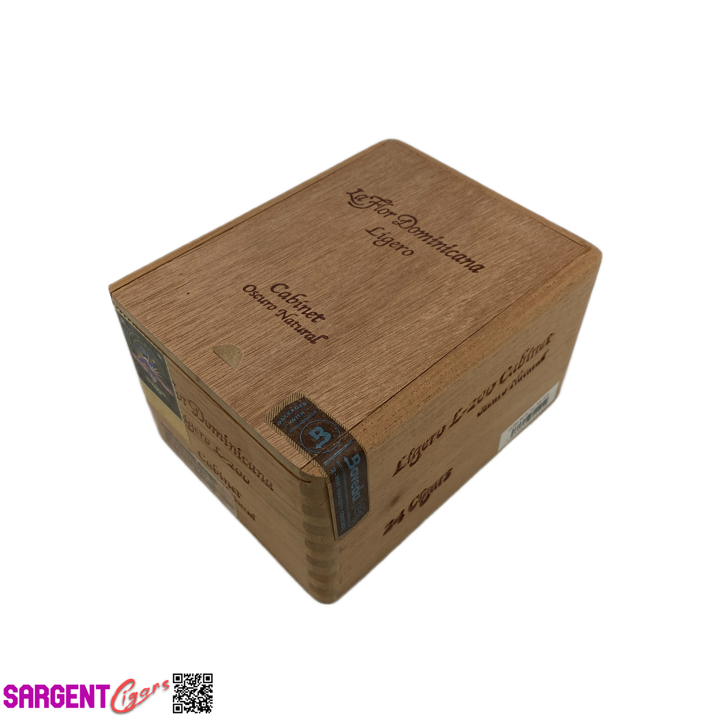 LFD Ligero L200 Empty Wooden Cigar Box 4.5x5.75x3.25