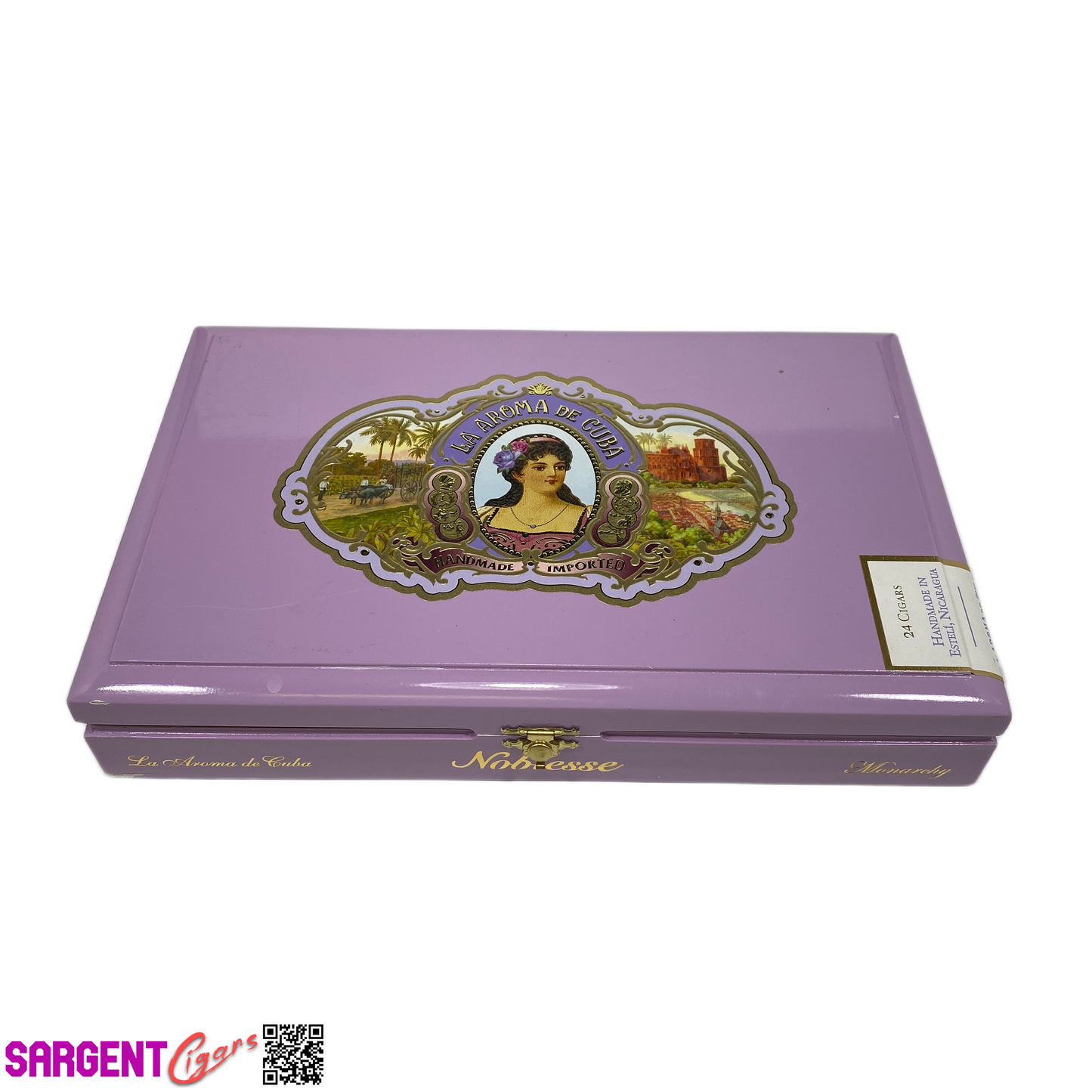 La Aroma Noblesse Monarchy Empty Wooden Cigar Box 12x7.5x2 (1)