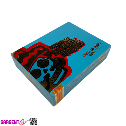 Rojas Street Taco 2026 Empty Wooden Cigar Box 8.75x6.75x2