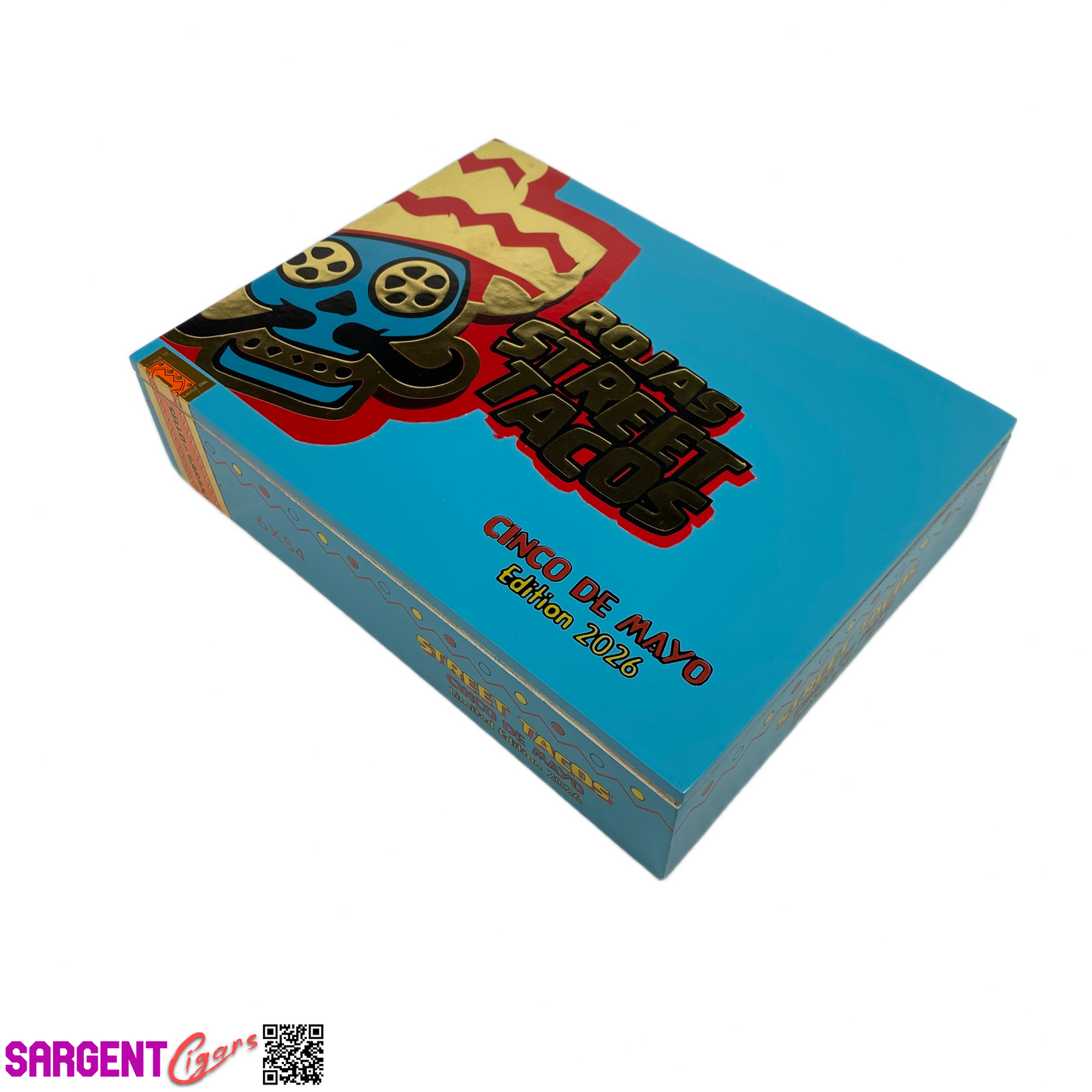 Rojas Street Taco 2026 Empty Wooden Cigar Box 8.75x6.75x2