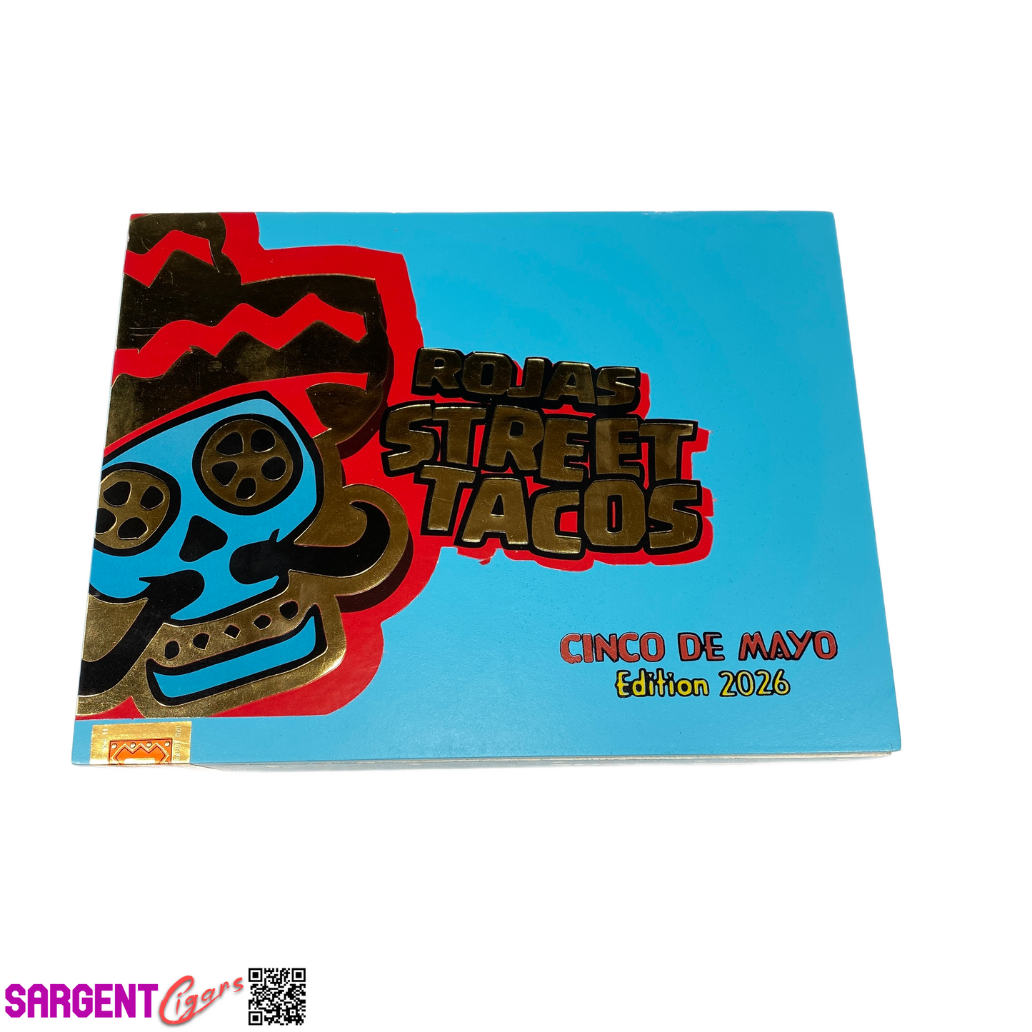 Rojas Street Taco 2026 Empty Wooden Cigar Box 8.75x6.75x2