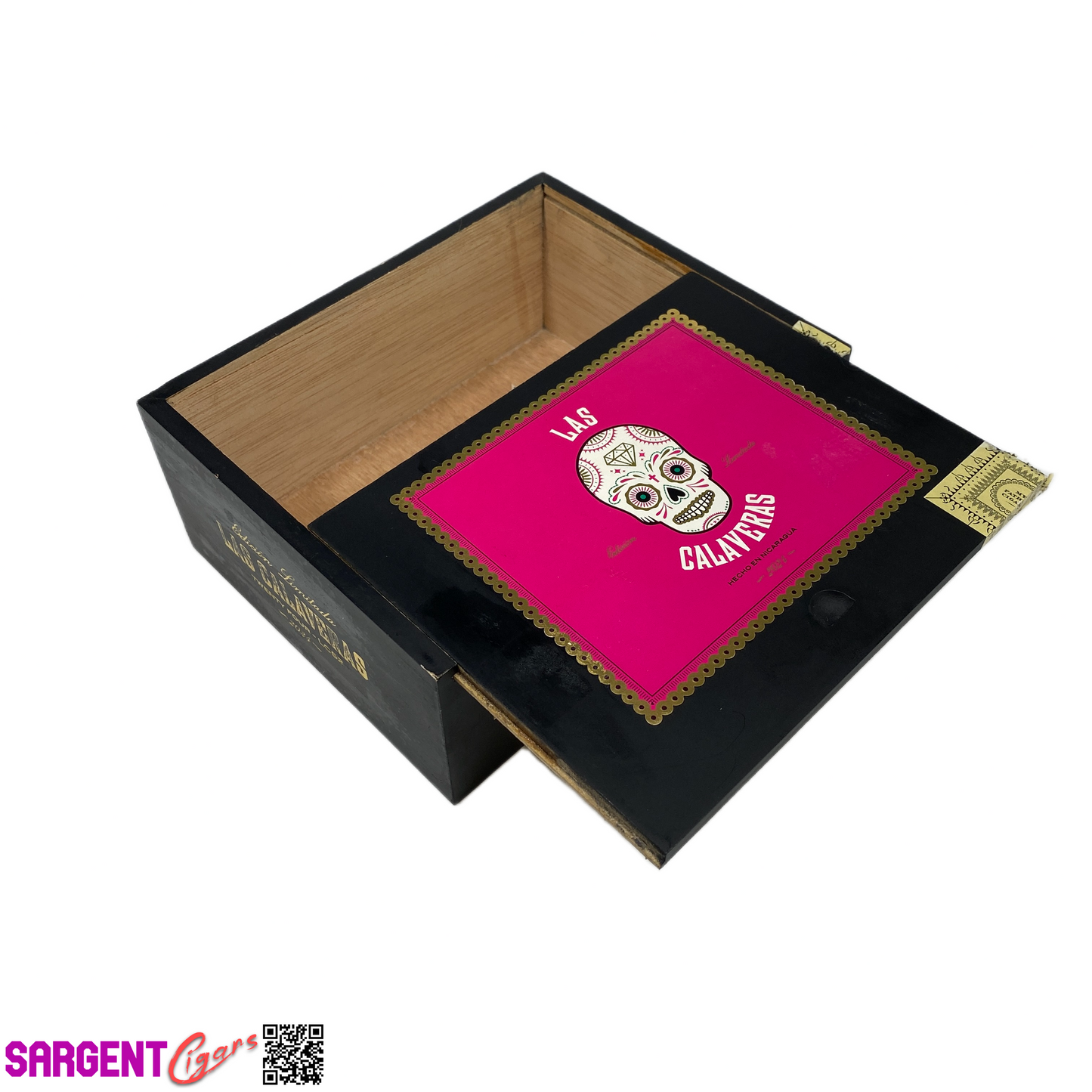 Las Calaveras 2024 LC52 Empty Wooden Cigar Box 7x5.75x3