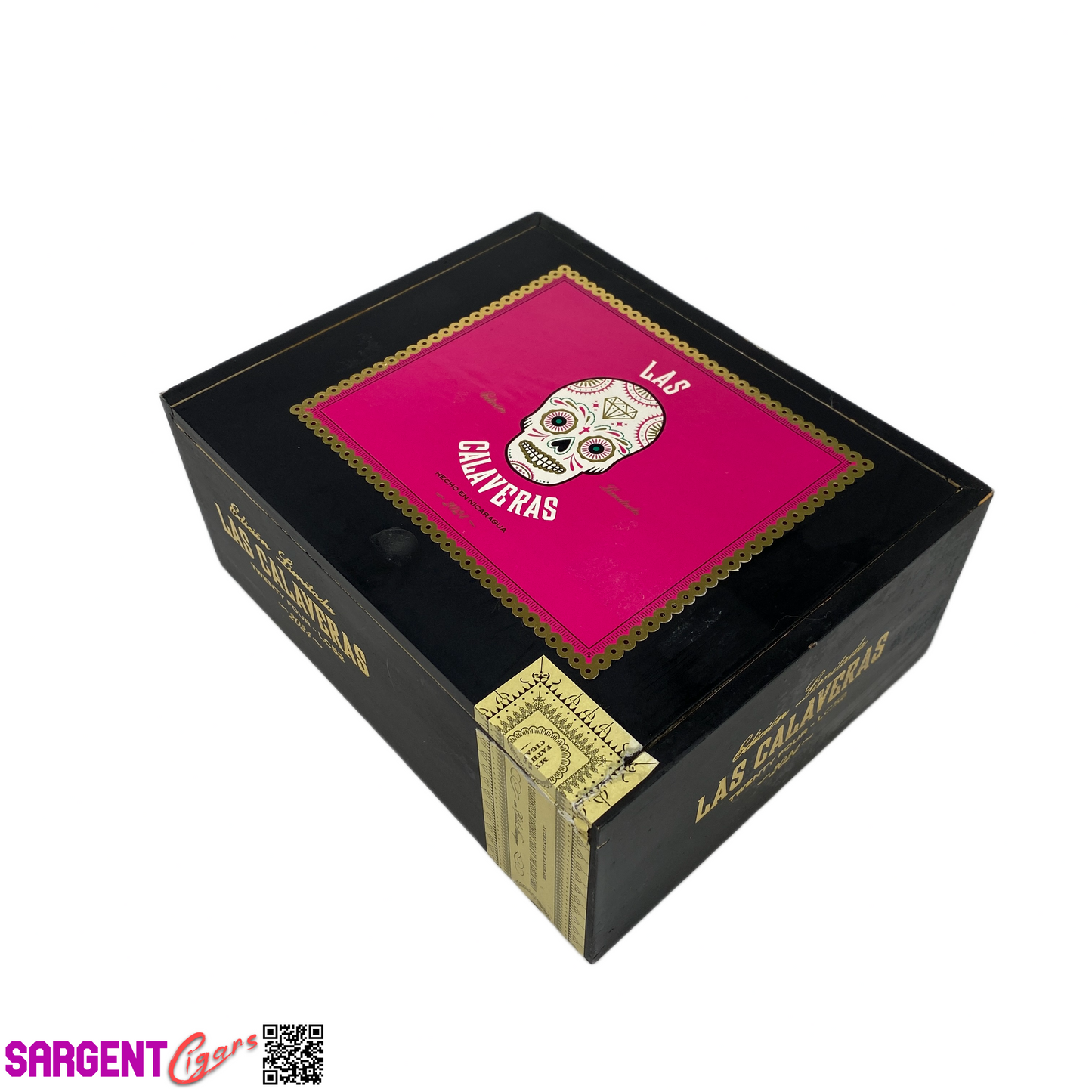 Las Calaveras 2024 LC52 Empty Wooden Cigar Box 7x5.75x3