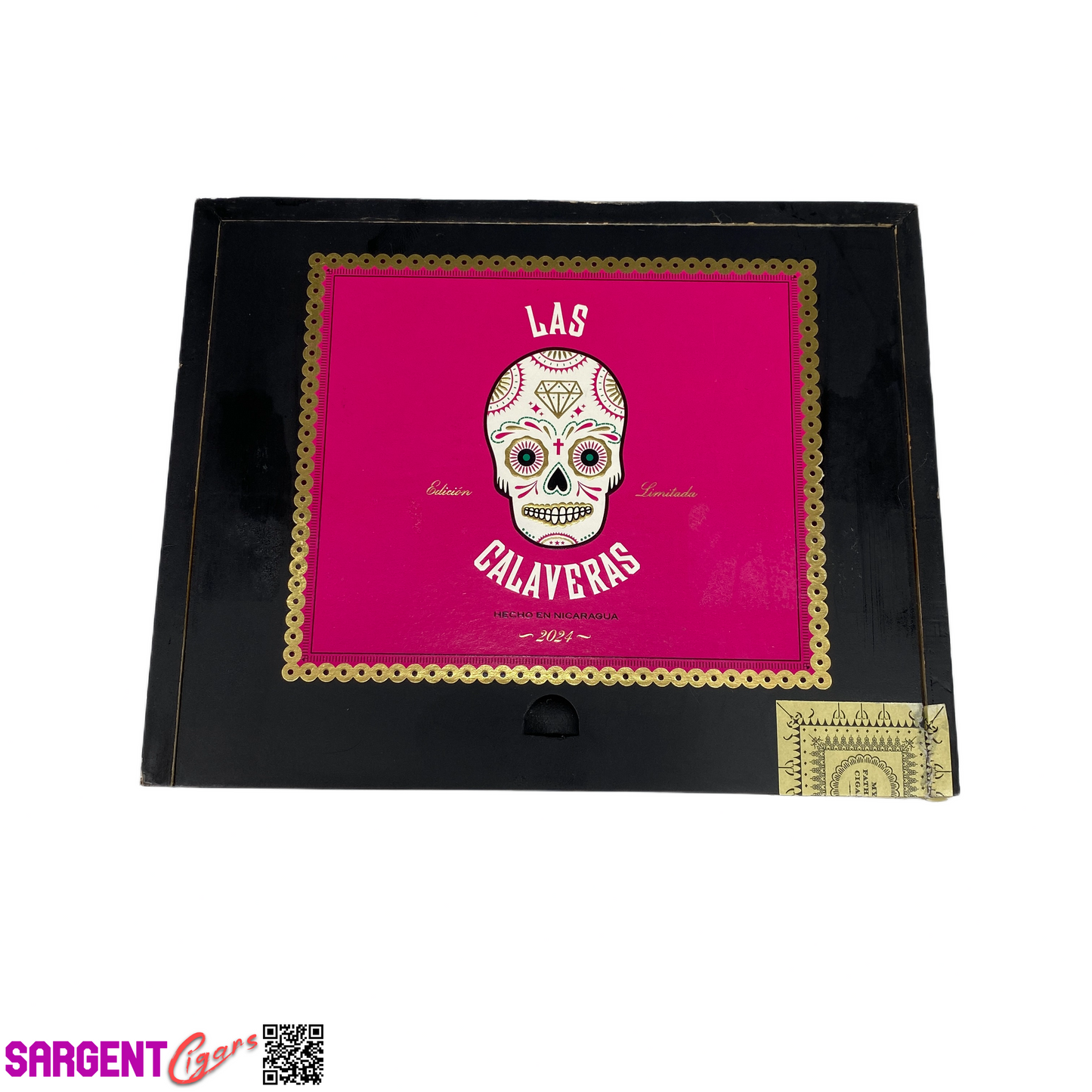 Las Calaveras 2024 LC52 Empty Wooden Cigar Box 7x5.75x3