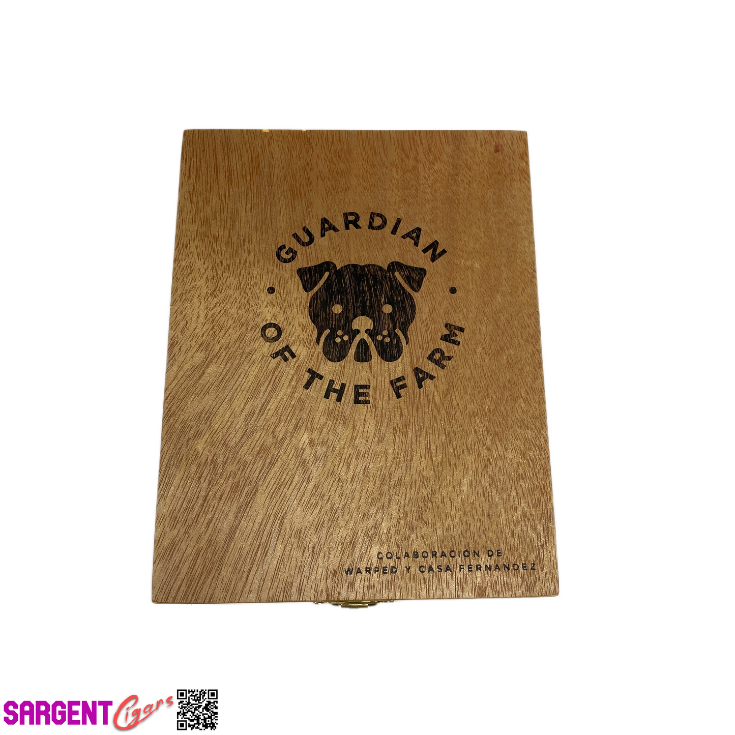 Aganorsa Leaf Guardian of the Farm JJ Empty Wooden Cigar Box 5x6.5x4.25