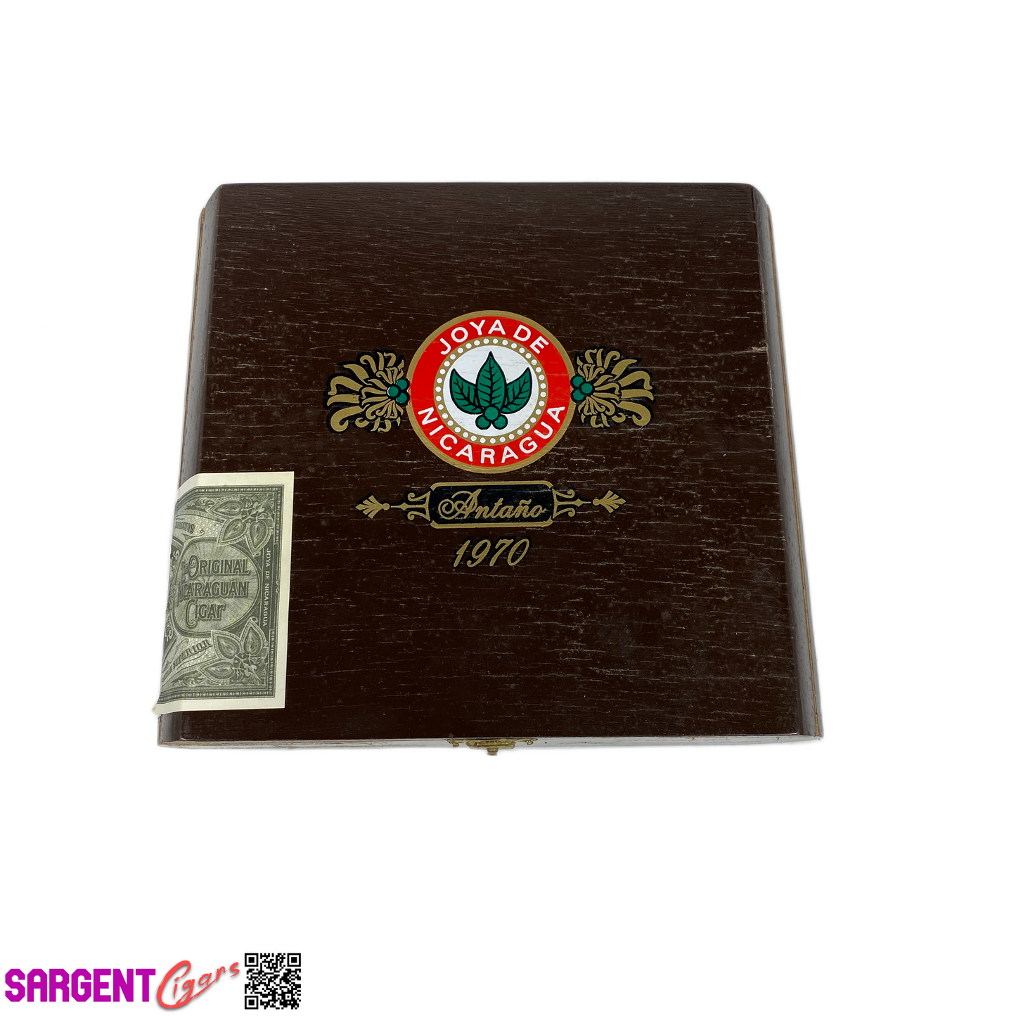 Joya De Nicaragua Antano Magnum Empty Wooden Cigar Box 7.75x6.75x3