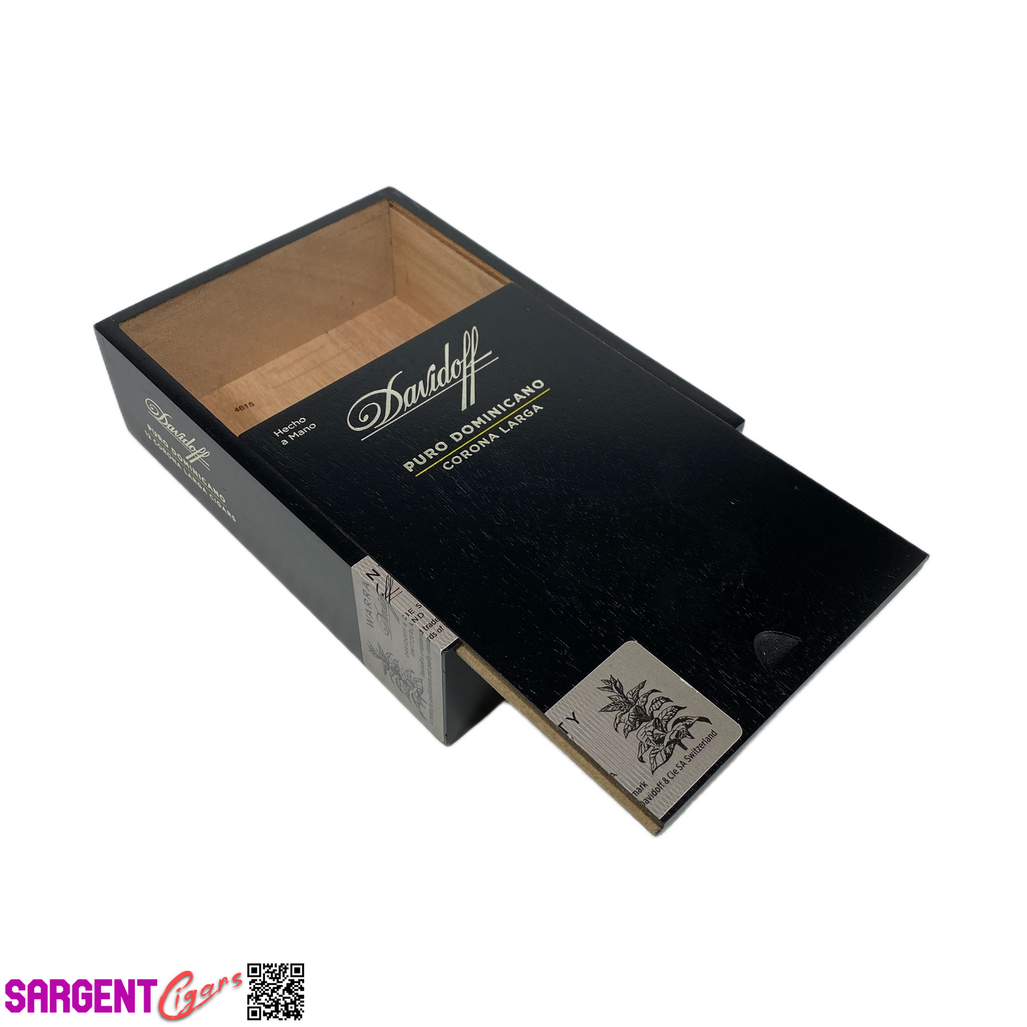 Davidoff Dominicano Corona Larga Empty Wooden Cigar Box 4.75x6.5x2