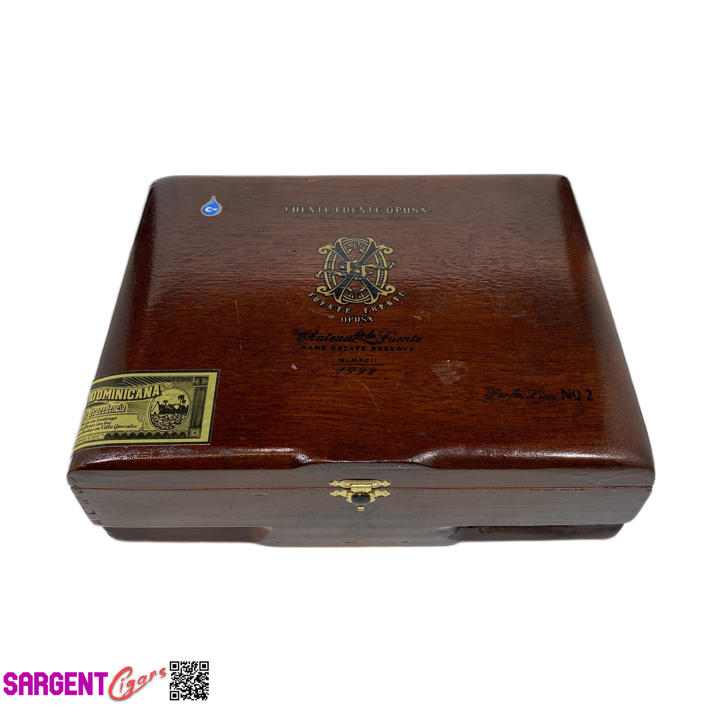 Arturo Fuente Opus X Perfection No2 Empty Wooden Cigar Box 9.5x7.5x3 (1)