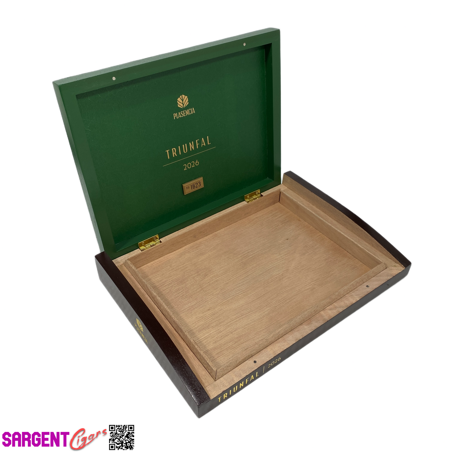Plasencia Triunfal 2026 Empty Wooden Cigar Box 11x8x1.5
