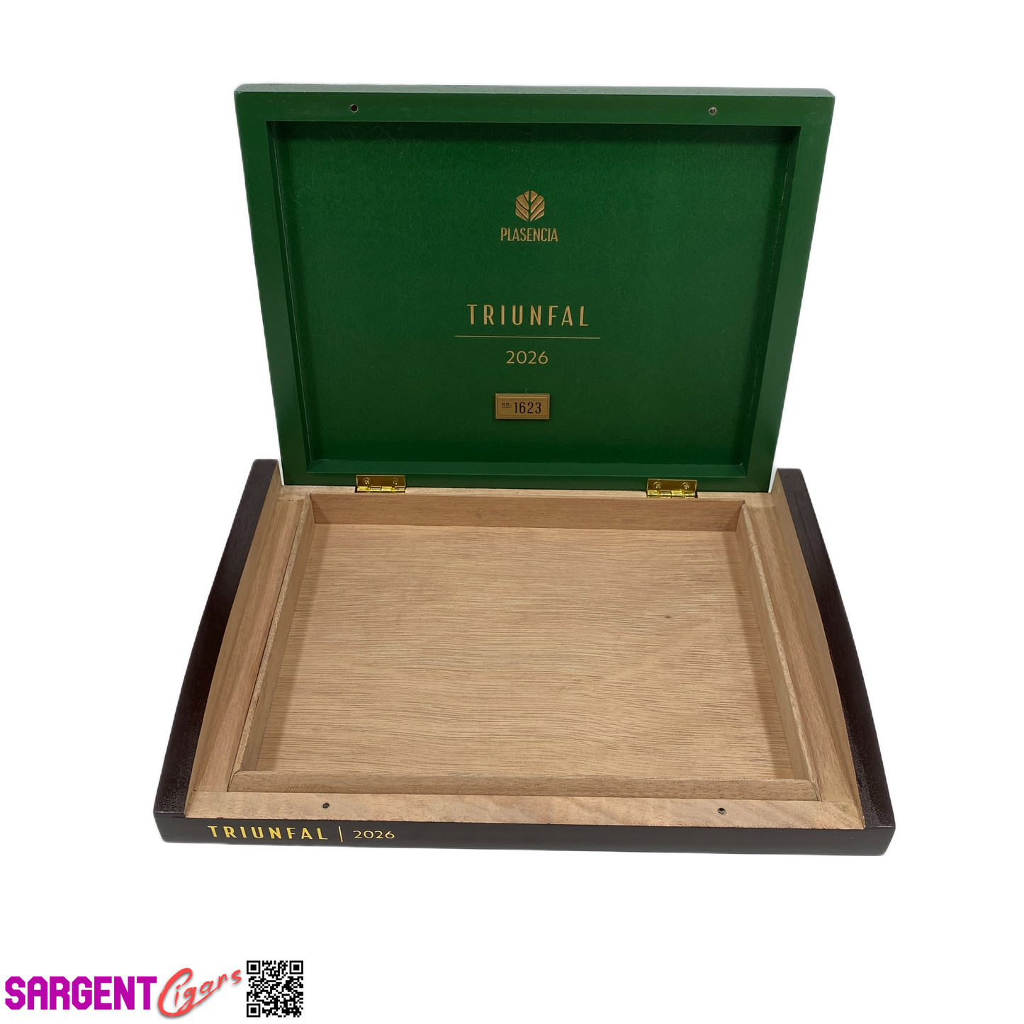 Plasencia Triunfal 2026 Empty Wooden Cigar Box 11x8x1.5