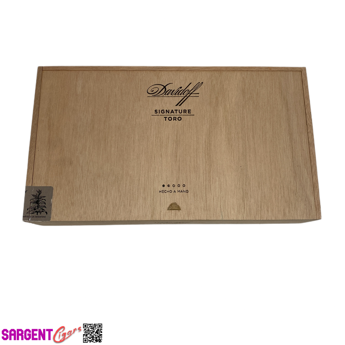 Davidoff Signature Toro Empty Wooden Cigar Box 11.5x6.5x2.25