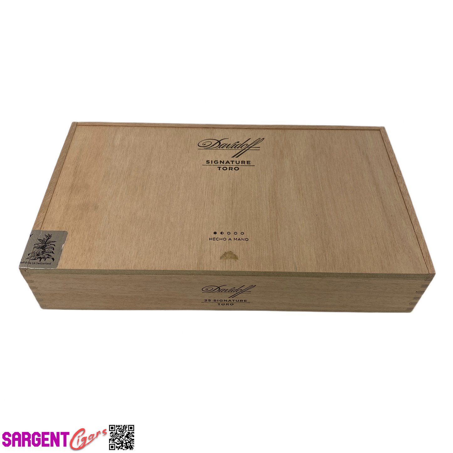 Davidoff Signature Toro Empty Wooden Cigar Box 11.5x6.5x2.25