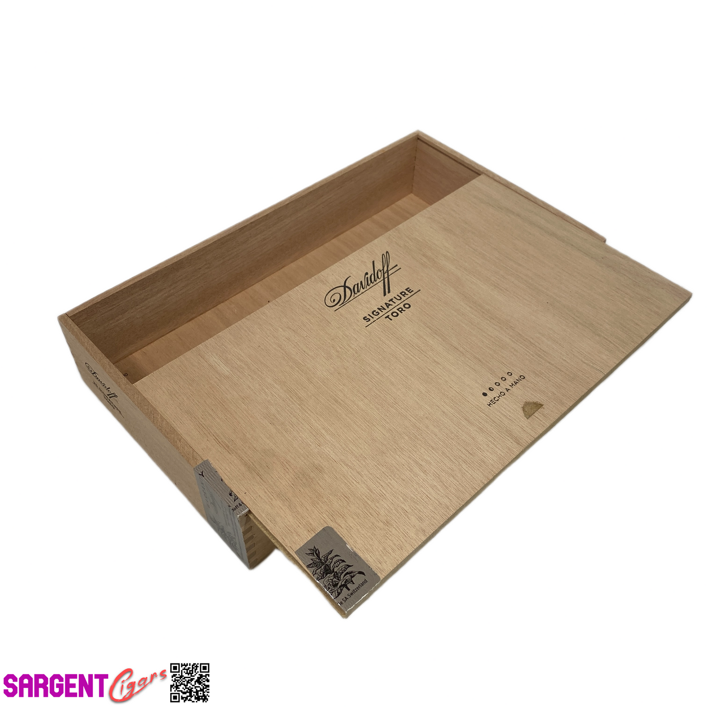 Davidoff Signature Toro Empty Wooden Cigar Box 11.5x6.5x2.25