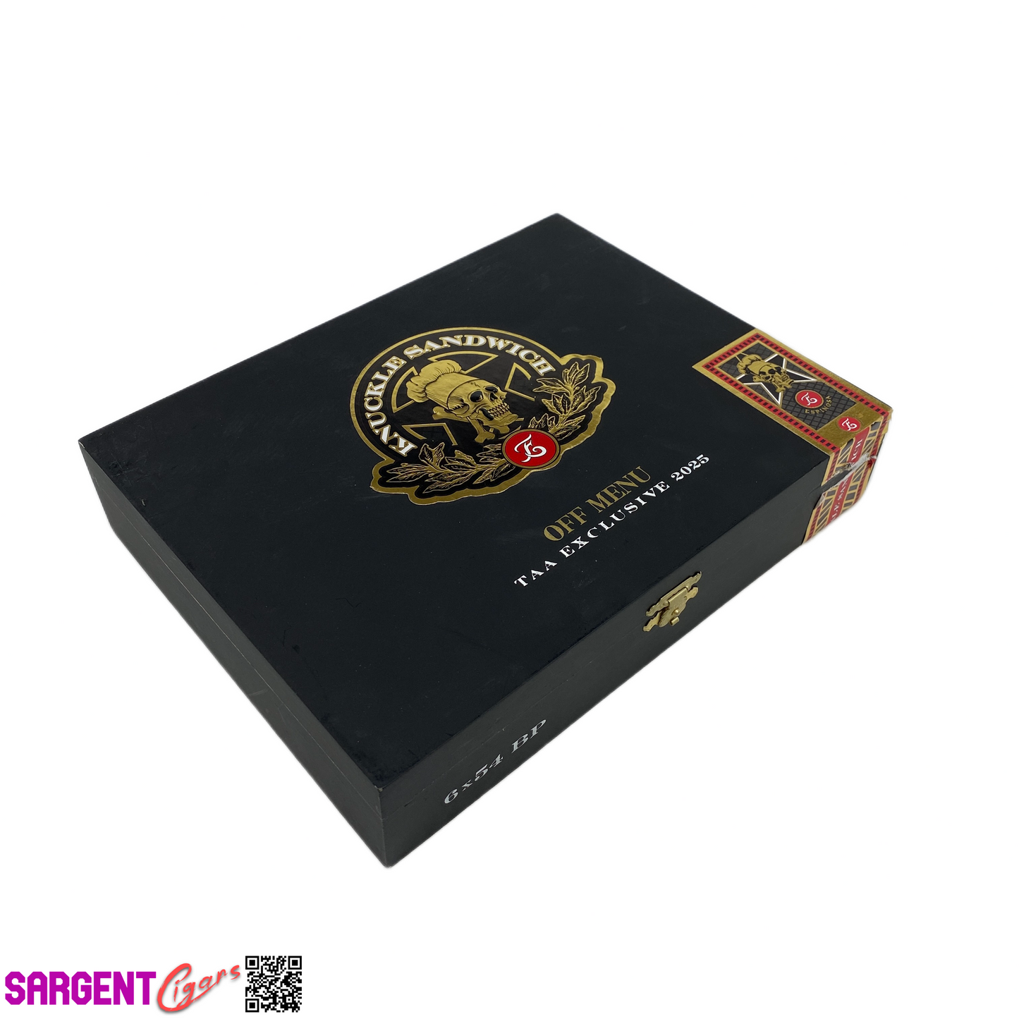 Guy Fieri Knuckle Sandwich Off Menu Toro Empty Wooden Cigar Box 9.25x7.25x2 (1)