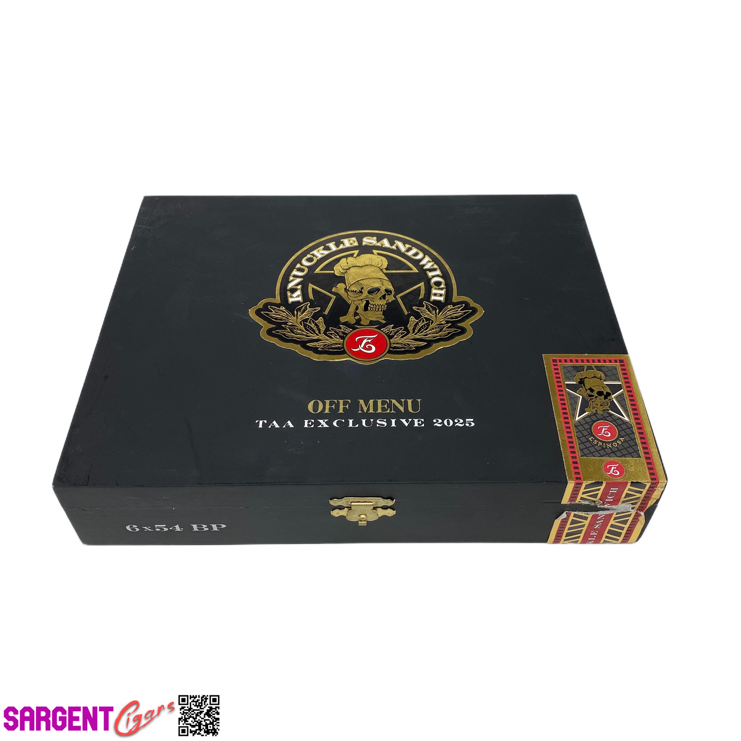 Guy Fieri Knuckle Sandwich Off Menu Toro Empty Wooden Cigar Box 9.25x7.25x2 (1)