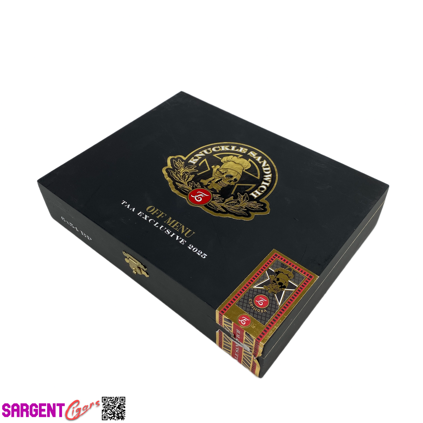 Guy Fieri Knuckle Sandwich Off Menu Toro Empty Wooden Cigar Box 9.25x7.25x2 (1)