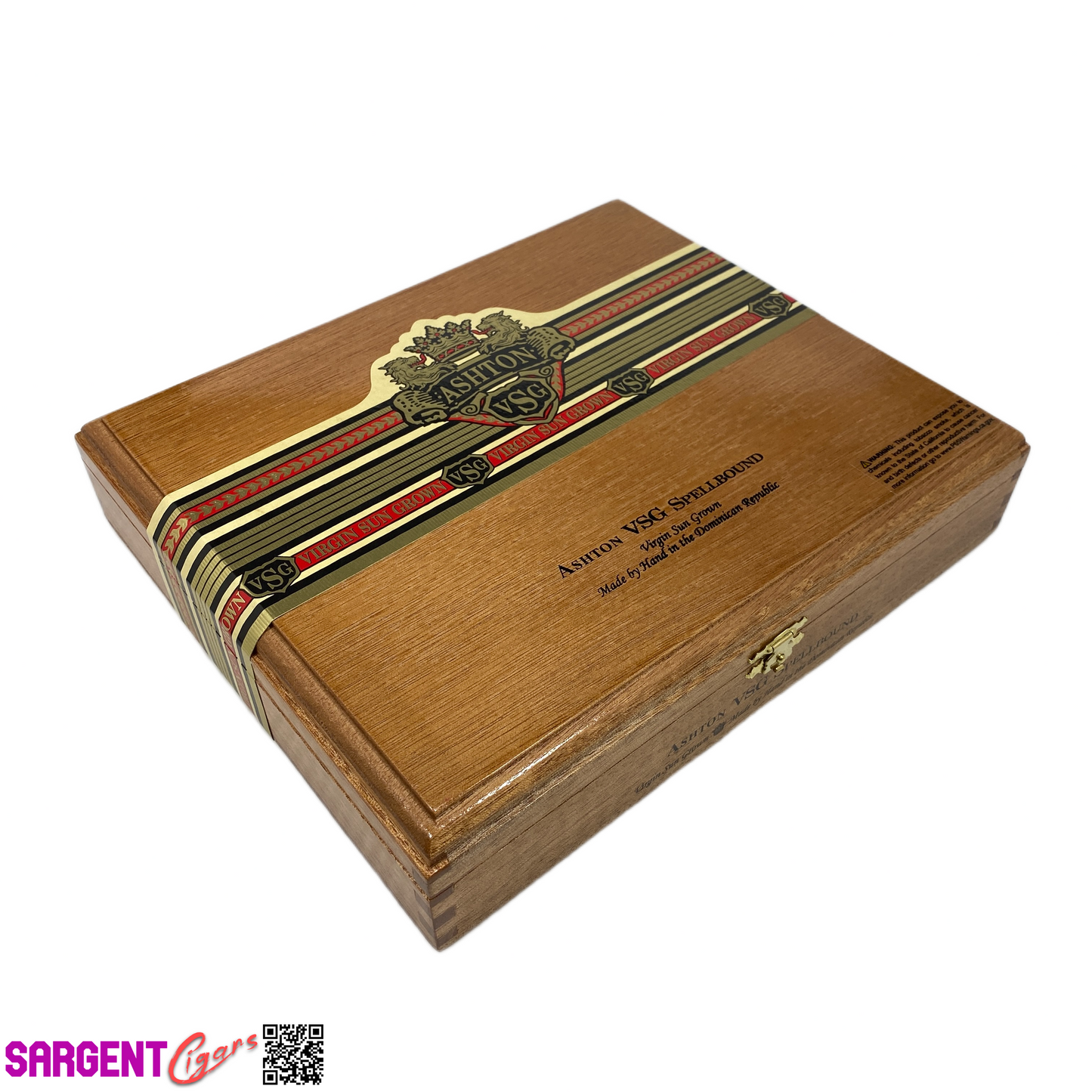 Ashton VSG Spellbound Empty Wooden Cigar Box 10x8.5x2.25