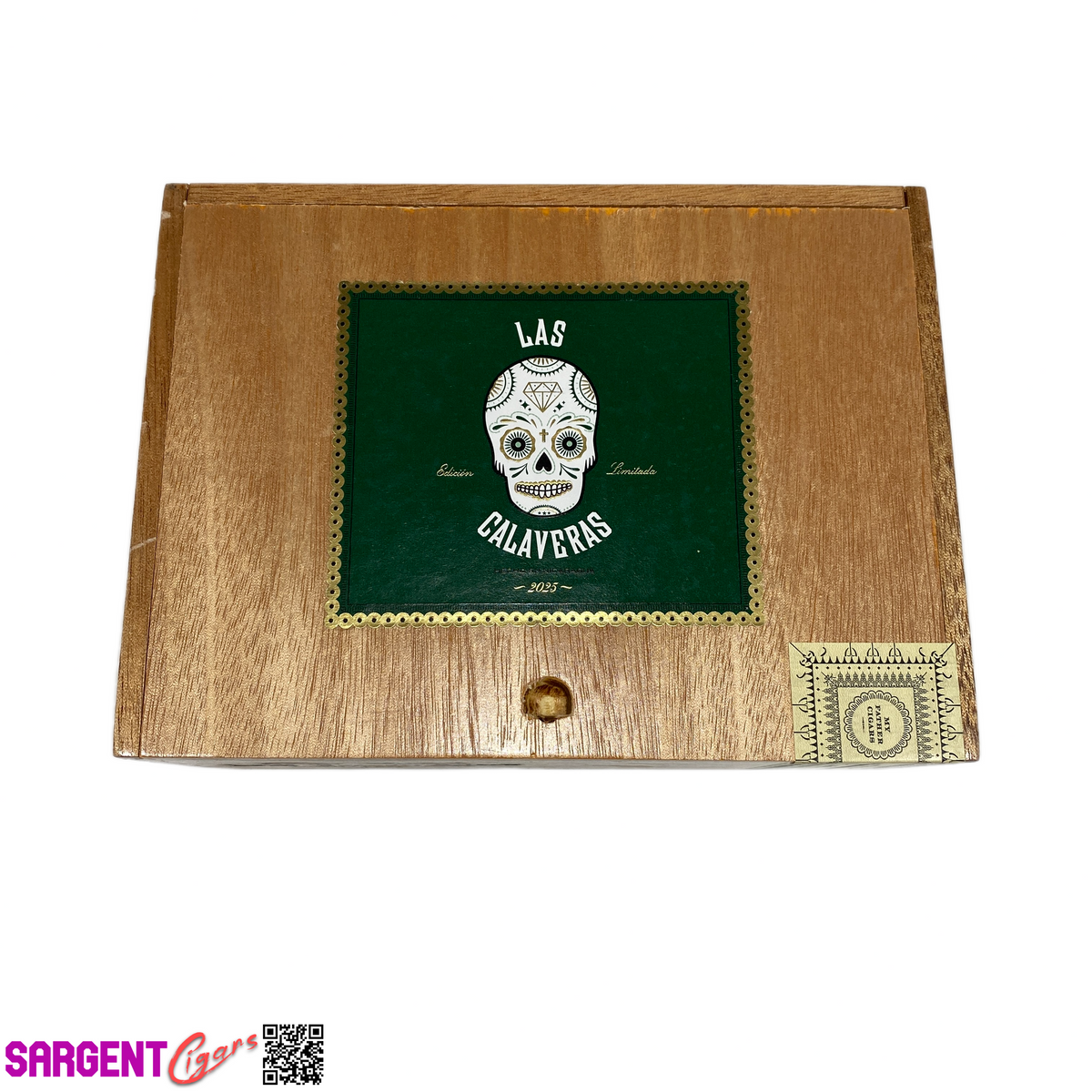 Las Calaveras 2025 LC56 Empty Wooden Cigar Box 7.75x5.75x3