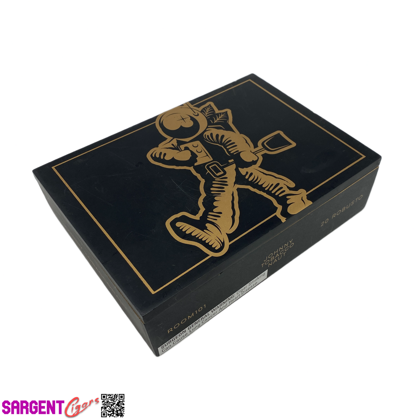 Room 101 Johnny Tobacconaut Robusto Empty Wooden Cigar Box 9x6x2.25