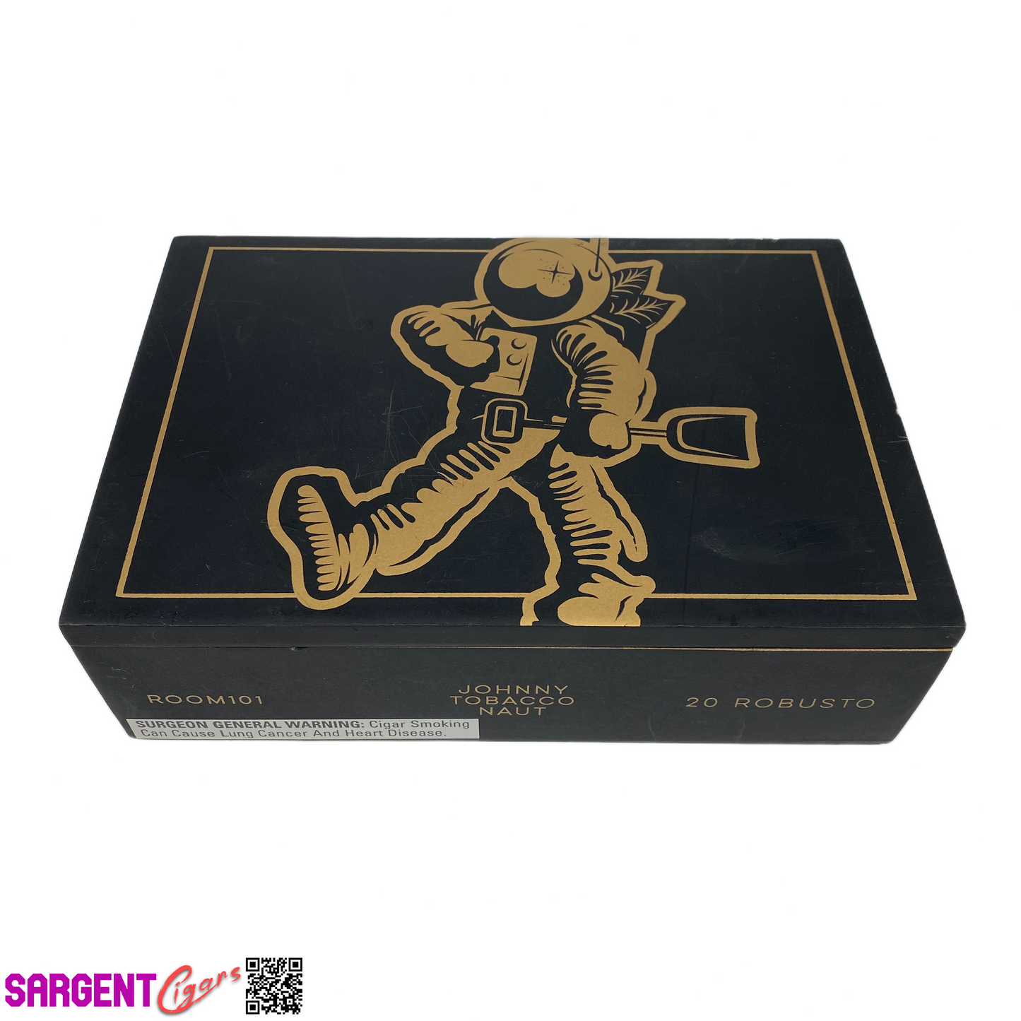 Room 101 Johnny Tobacconaut Robusto Empty Wooden Cigar Box 9x6x2.25
