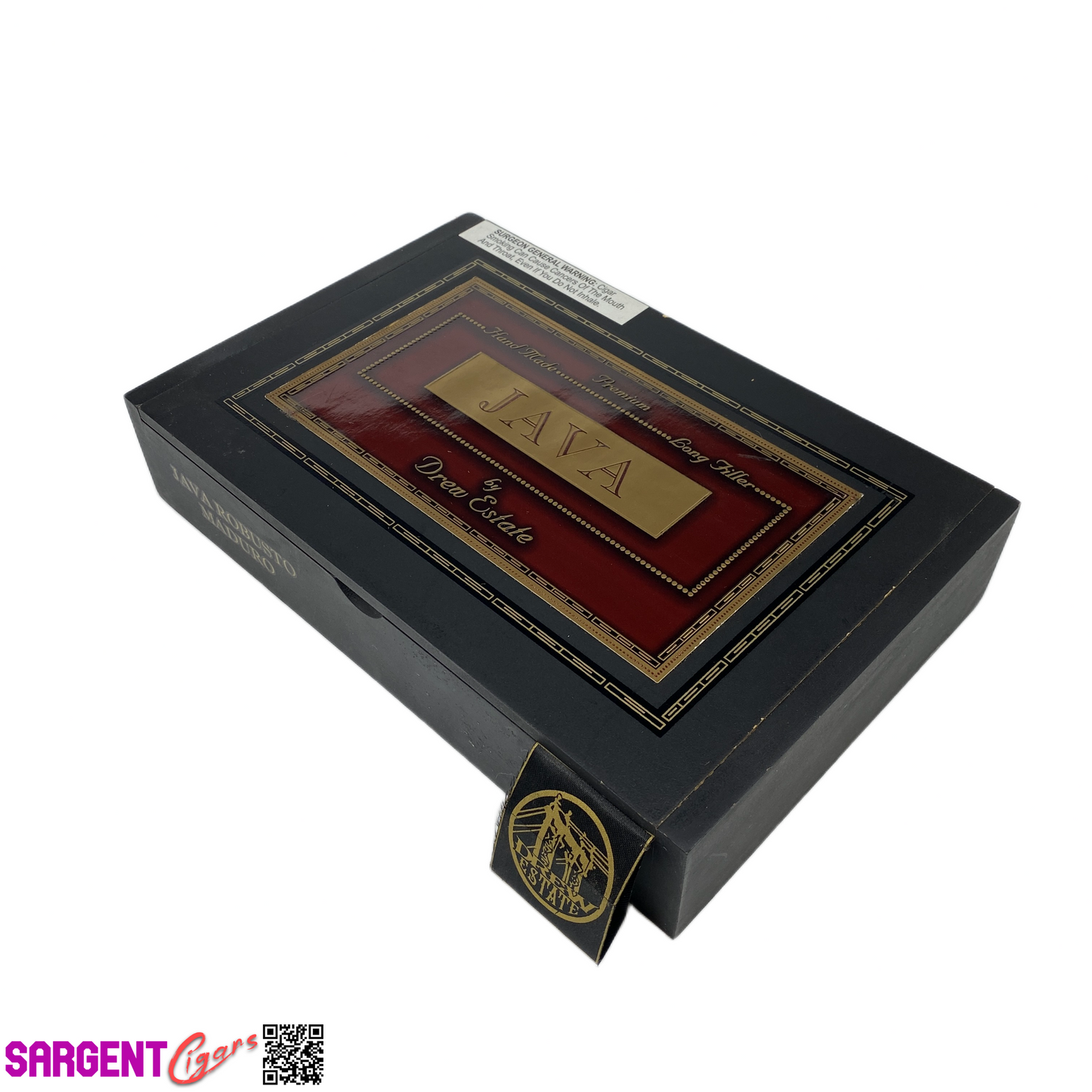 Java Maduro Robusto Empty Wooden Cigar Box 10x6.75x2