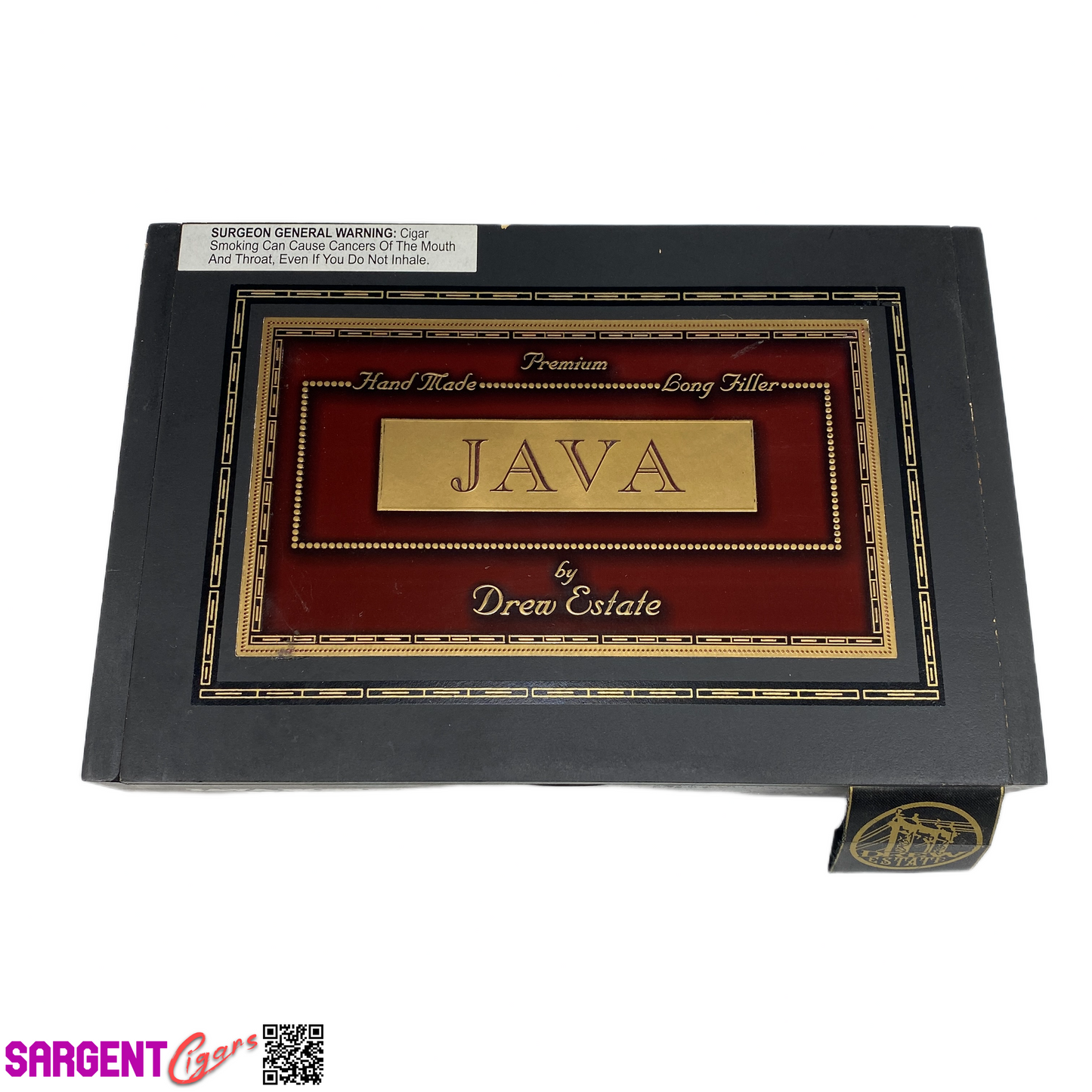 Java Maduro Robusto Empty Wooden Cigar Box 10x6.75x2