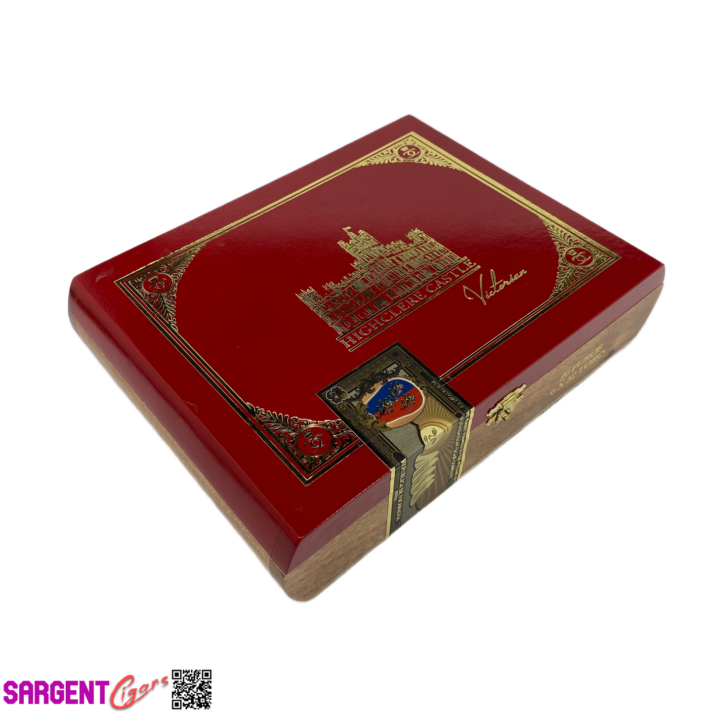 Highclere Castle Toro Empty Wooden Cigar Box 9.75x7.25x2.25