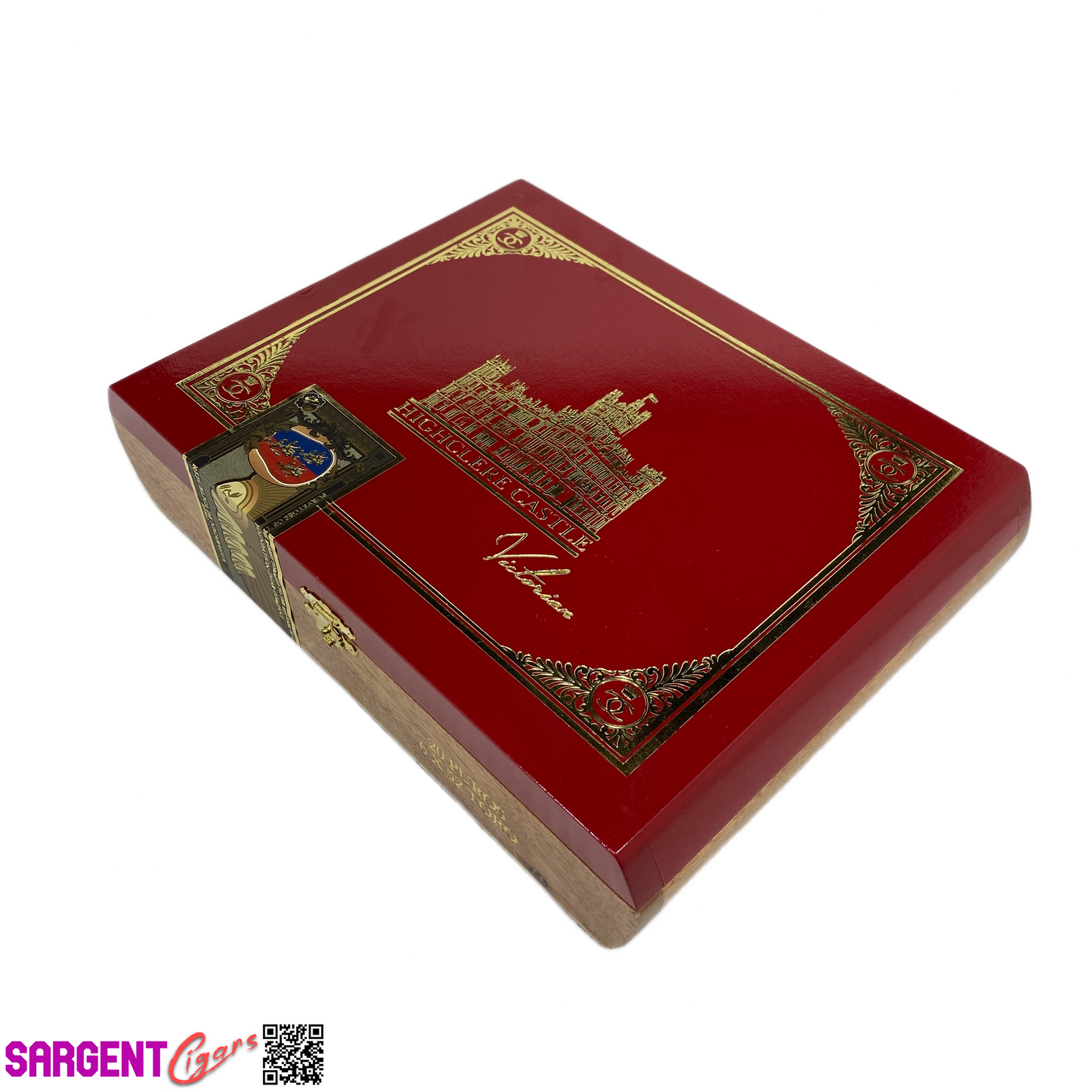 Highclere Castle Toro Empty Wooden Cigar Box 9.75x7.25x2.25