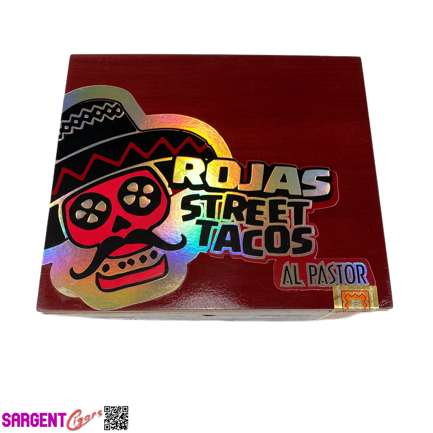 Rojas Street Tacos Al Pastor Toro Grande Empty Wooden Cigar Box 8.5x7.5x3.25