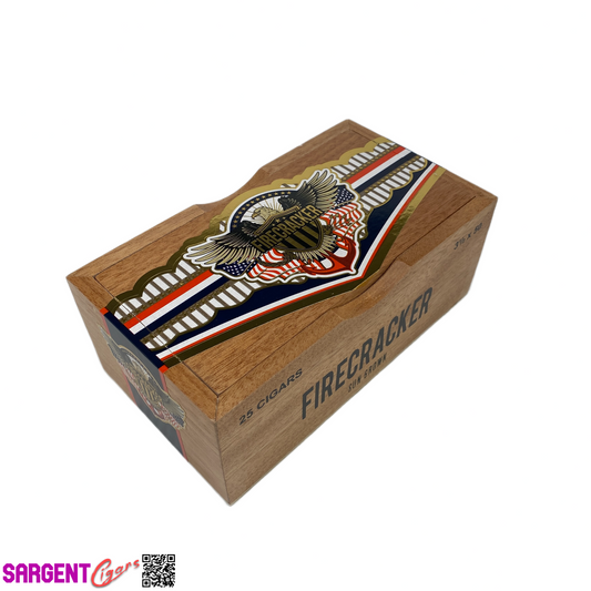 United Cigars Firecracker Empty Wooden Cigar Box 8.25x4.75x3.25