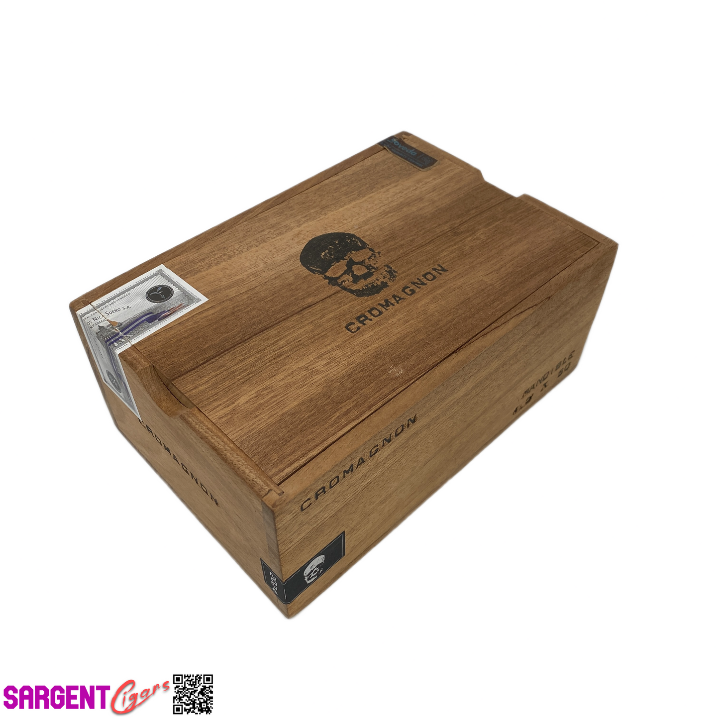 RomaCraft Cromagnon Mandible Empty Wooden Cigar Box 8.75x6x4
