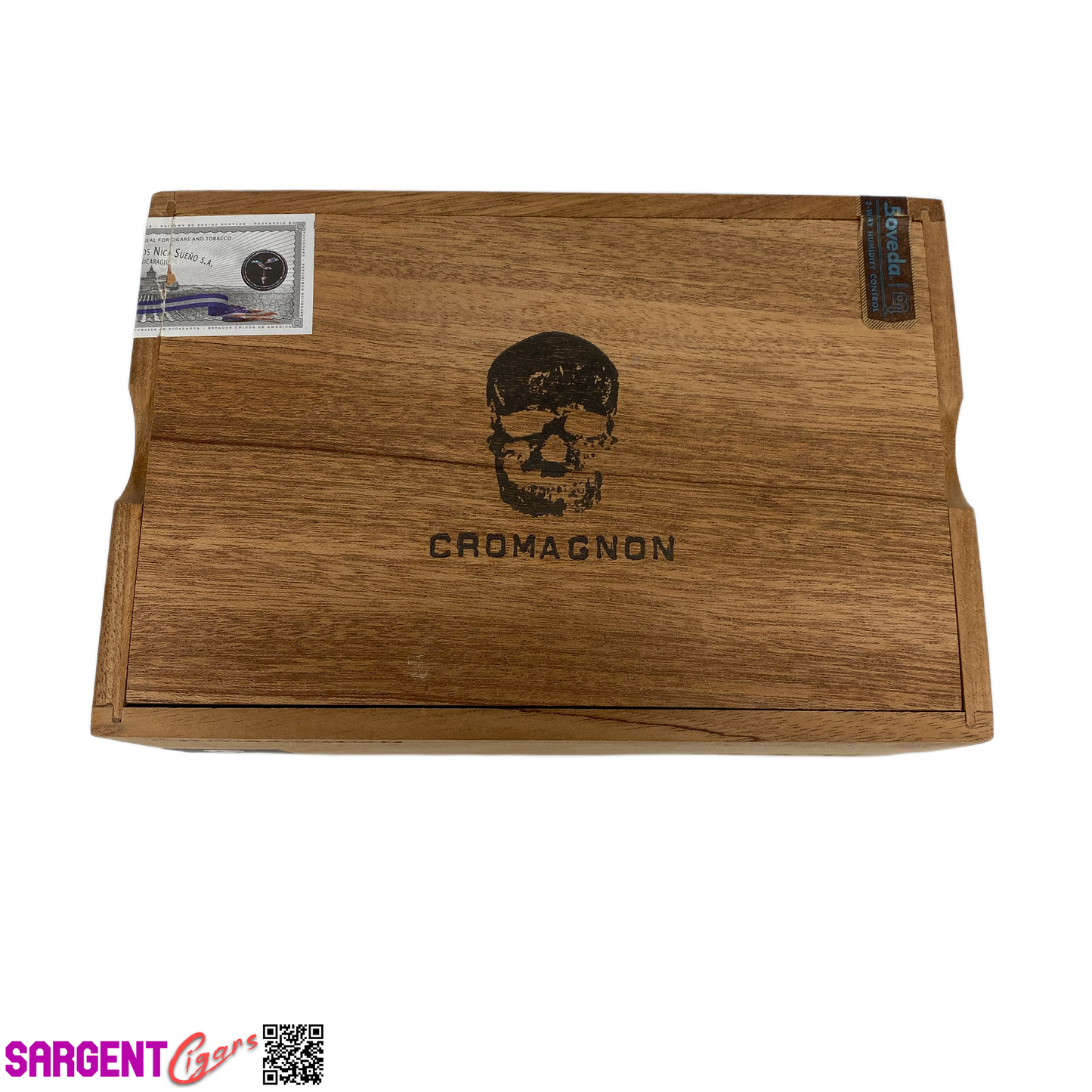 RomaCraft Cromagnon Mandible Empty Wooden Cigar Box 8.75x6x4