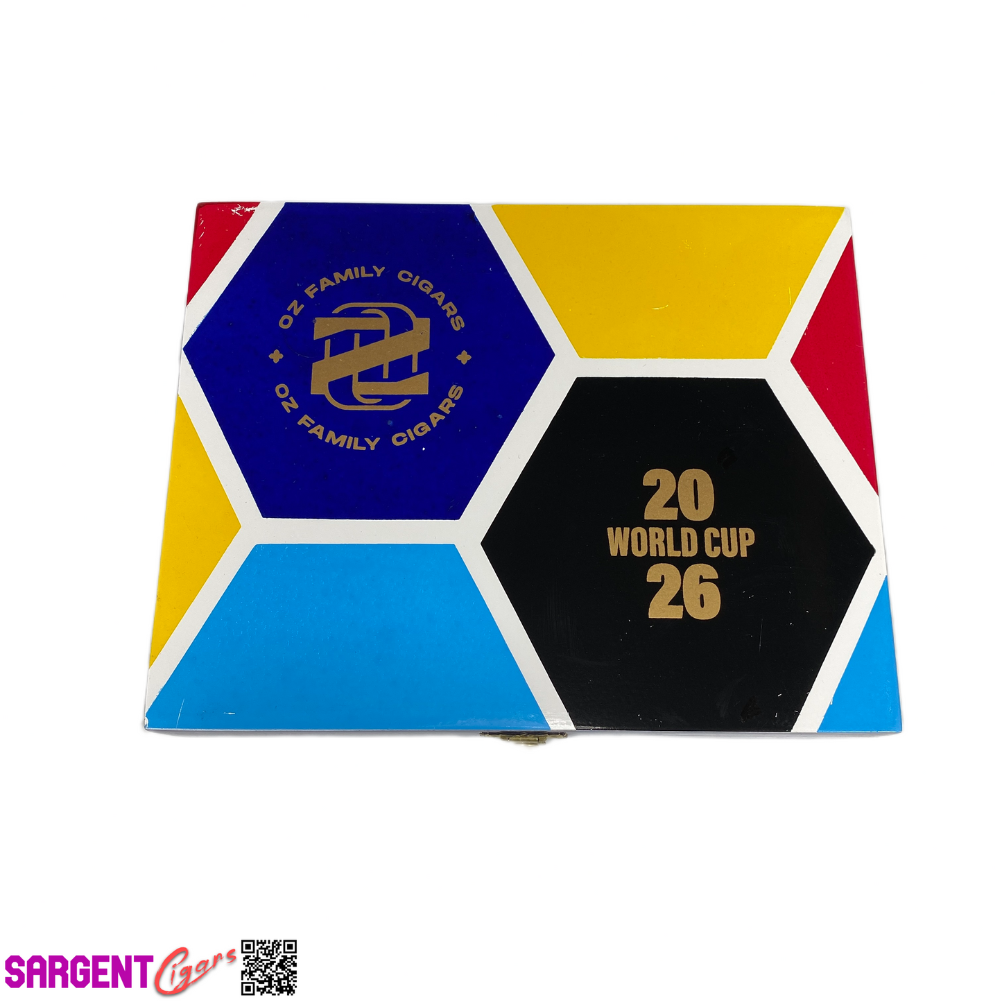 Ozgener World Cup 2026 Empty Wooden Cigar Box 8.5x7x1.5
