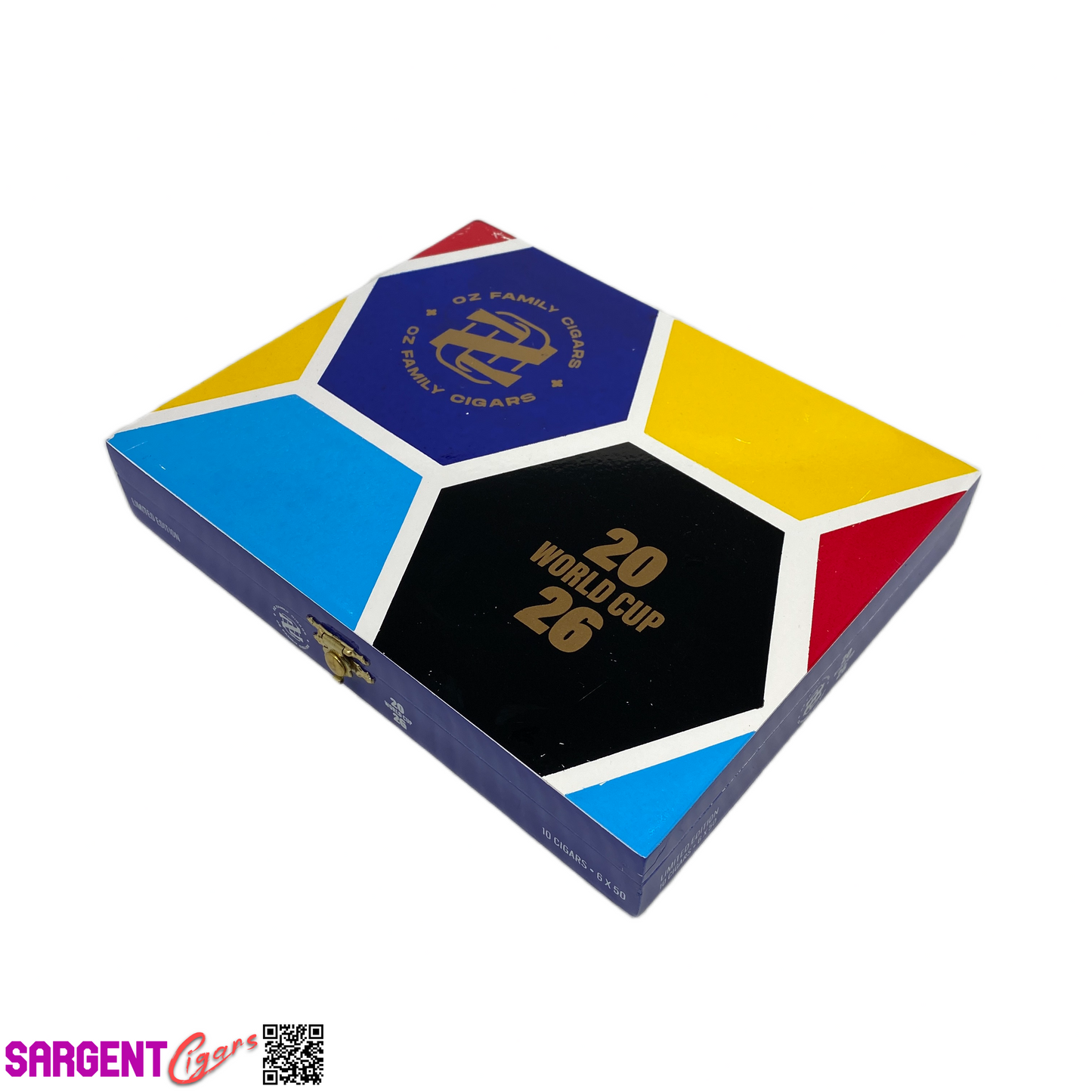 Ozgener World Cup 2026 Empty Wooden Cigar Box 8.5x7x1.5