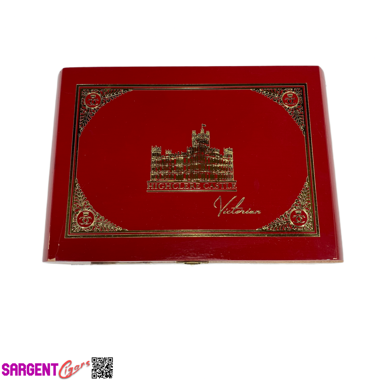 Highclere Castle Robusto Empty Wooden Cigar Box 9.25x6.25x2 (1)