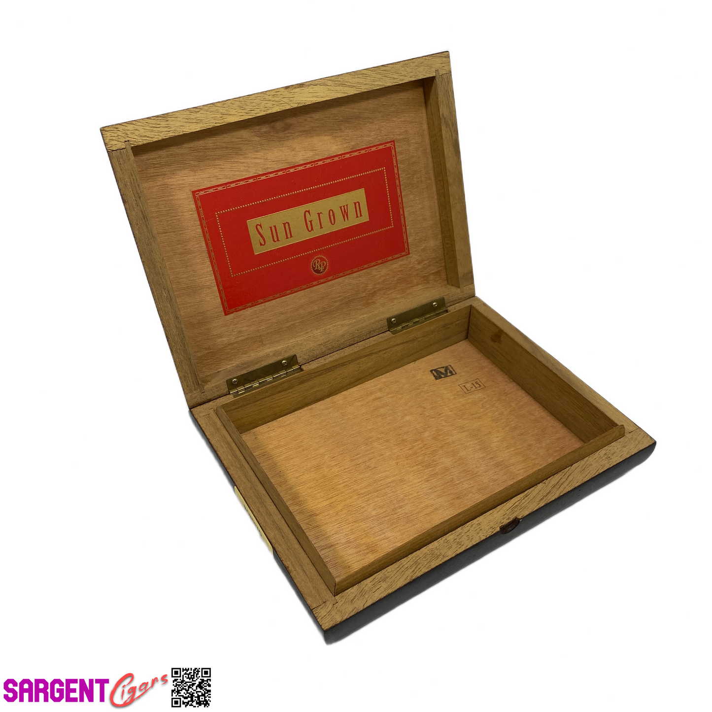 Rocky Patel Sun Grown Robusto Empty Wooden Cigar Box 9x7x2