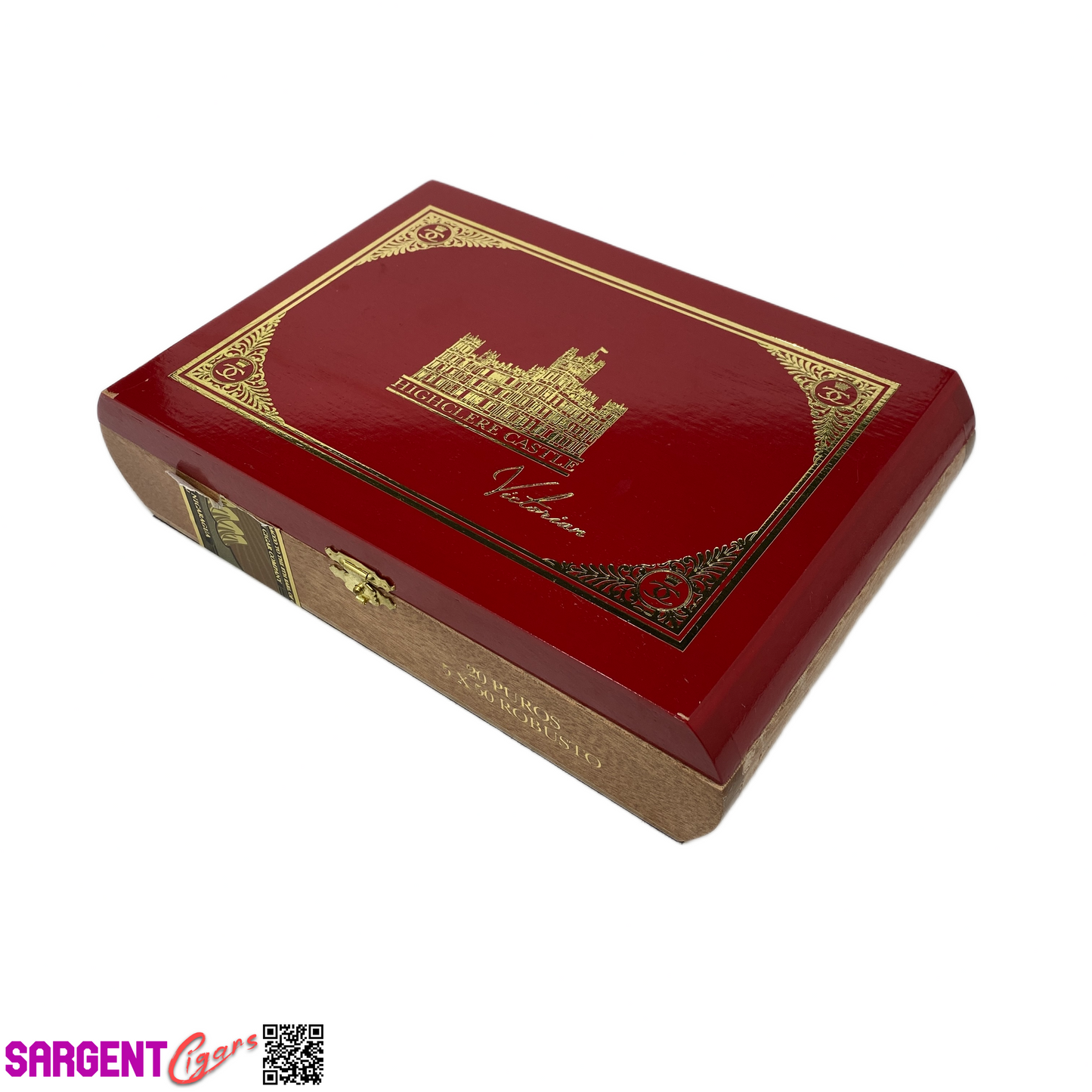 Highclere Castle Robusto Empty Wooden Cigar Box 9.25x6.25x2 (1)