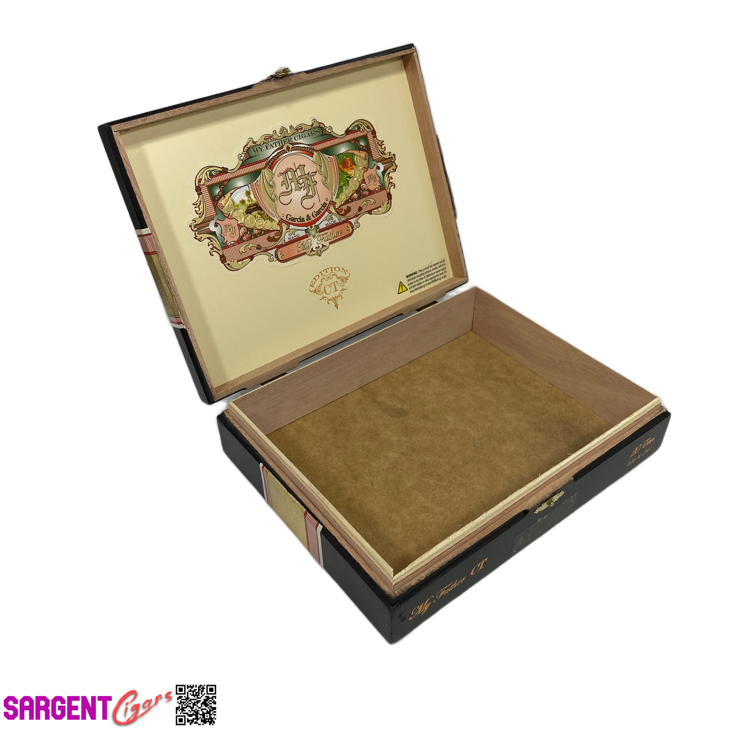 My Father Cigars Connecticut Toro Empty Wooden Cigar Box 9.5x7.5x2.5 (1)