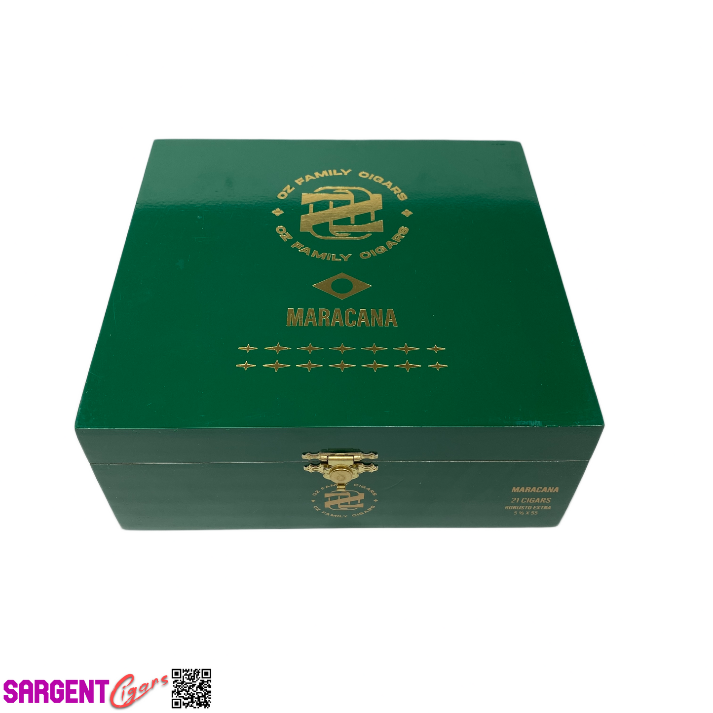 Ozgener Maracana Robusto Extra Empty Wooden Cigar Box 6.75x6.5x2.75