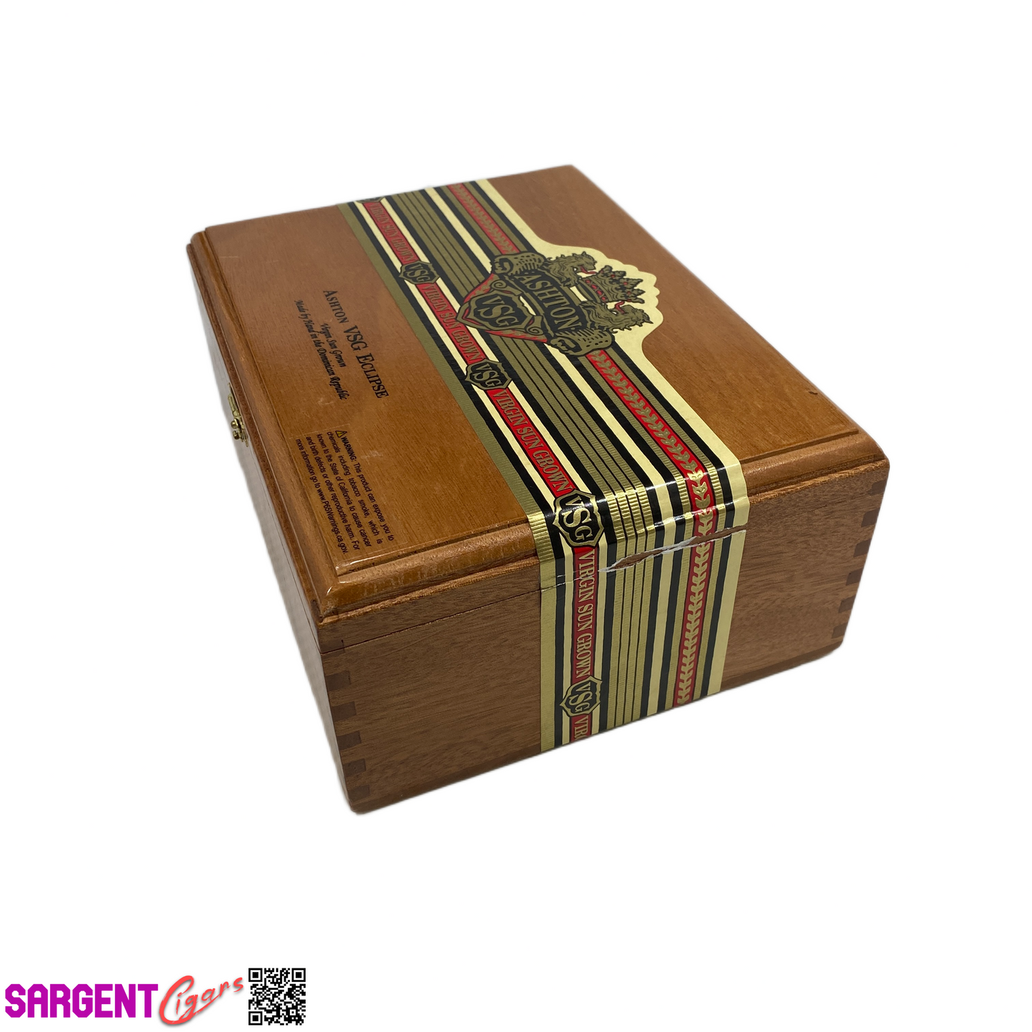 Ashton VSG Eclipse Empty Wooden Cigar Box 9x7x4 (1)