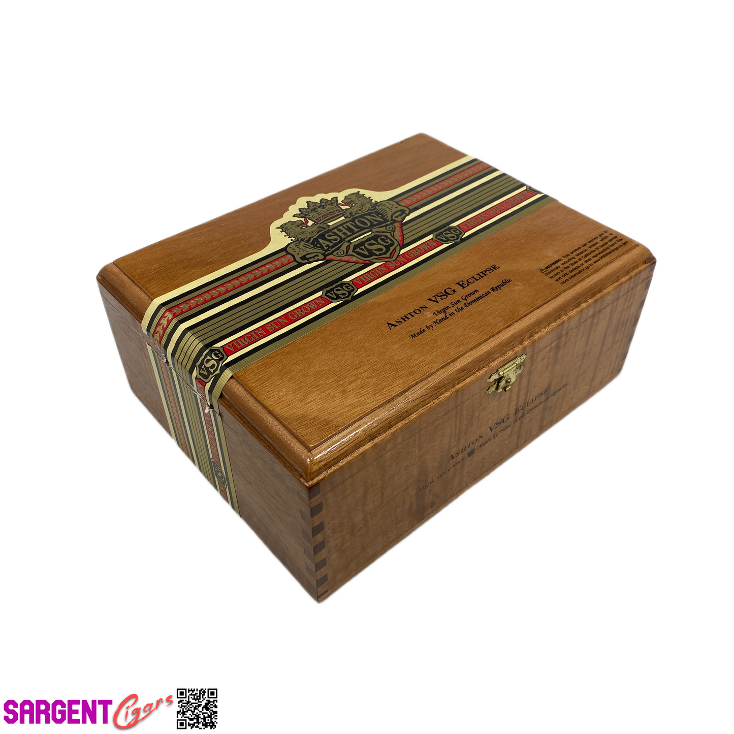 Ashton VSG Eclipse Empty Wooden Cigar Box 9x7x4 (1)