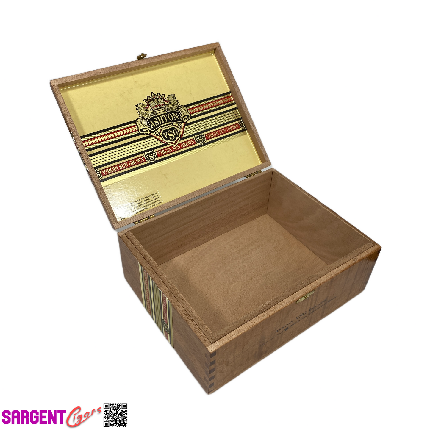 Ashton VSG Eclipse Empty Wooden Cigar Box 9x7x4 (1)