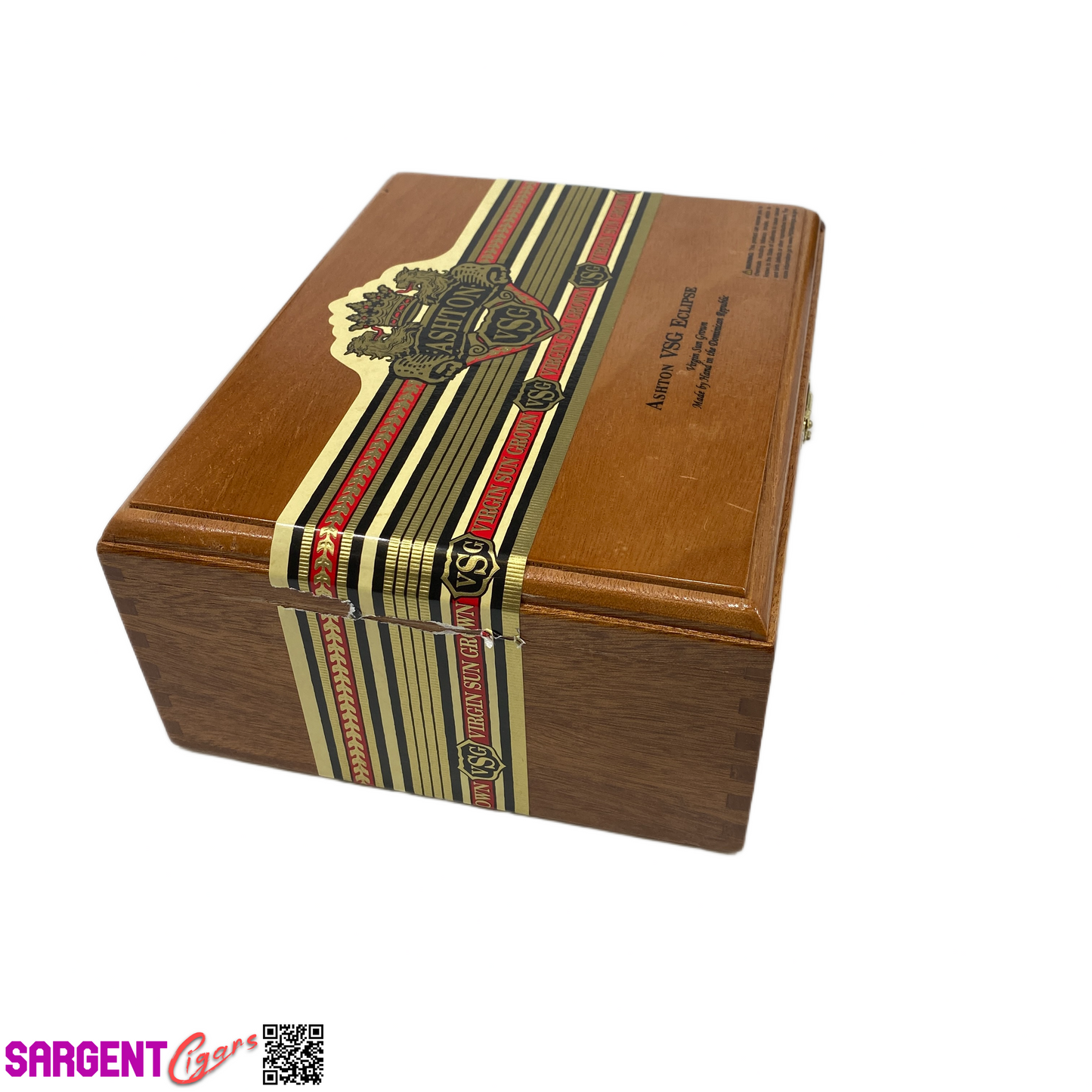 Ashton VSG Eclipse Empty Wooden Cigar Box 9x7x4 (1)