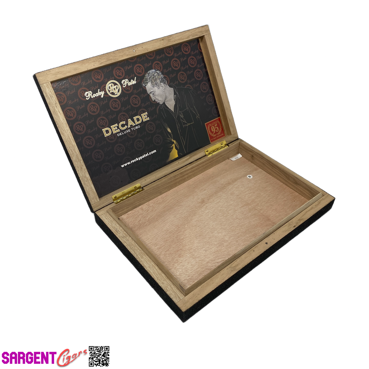 Rocky Patel Decade Tubo Empty Wooden Cigar Box 12x8.25x2