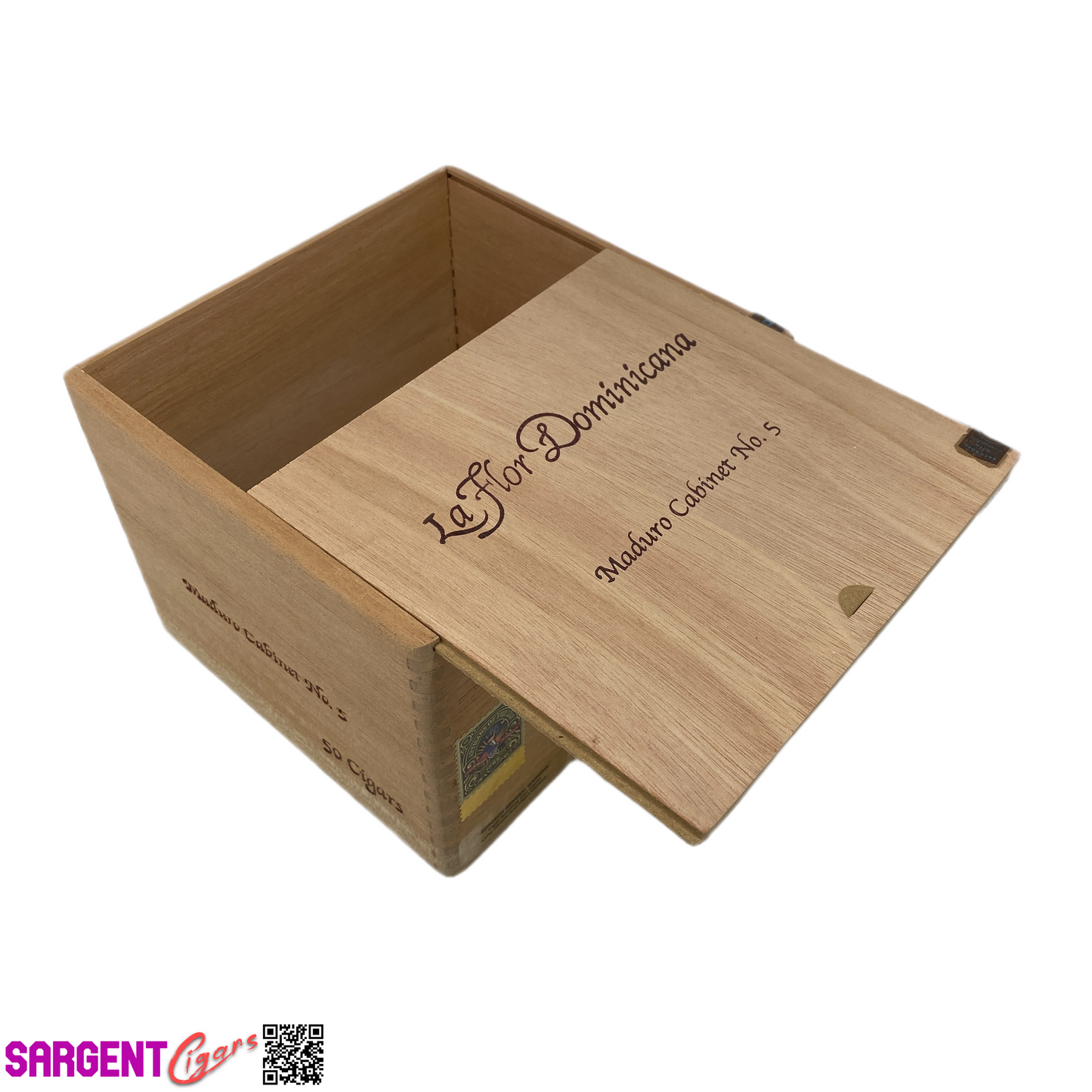 LFD Ligero No5 Empty Wooden Cigar Box 7.25x7x5.5